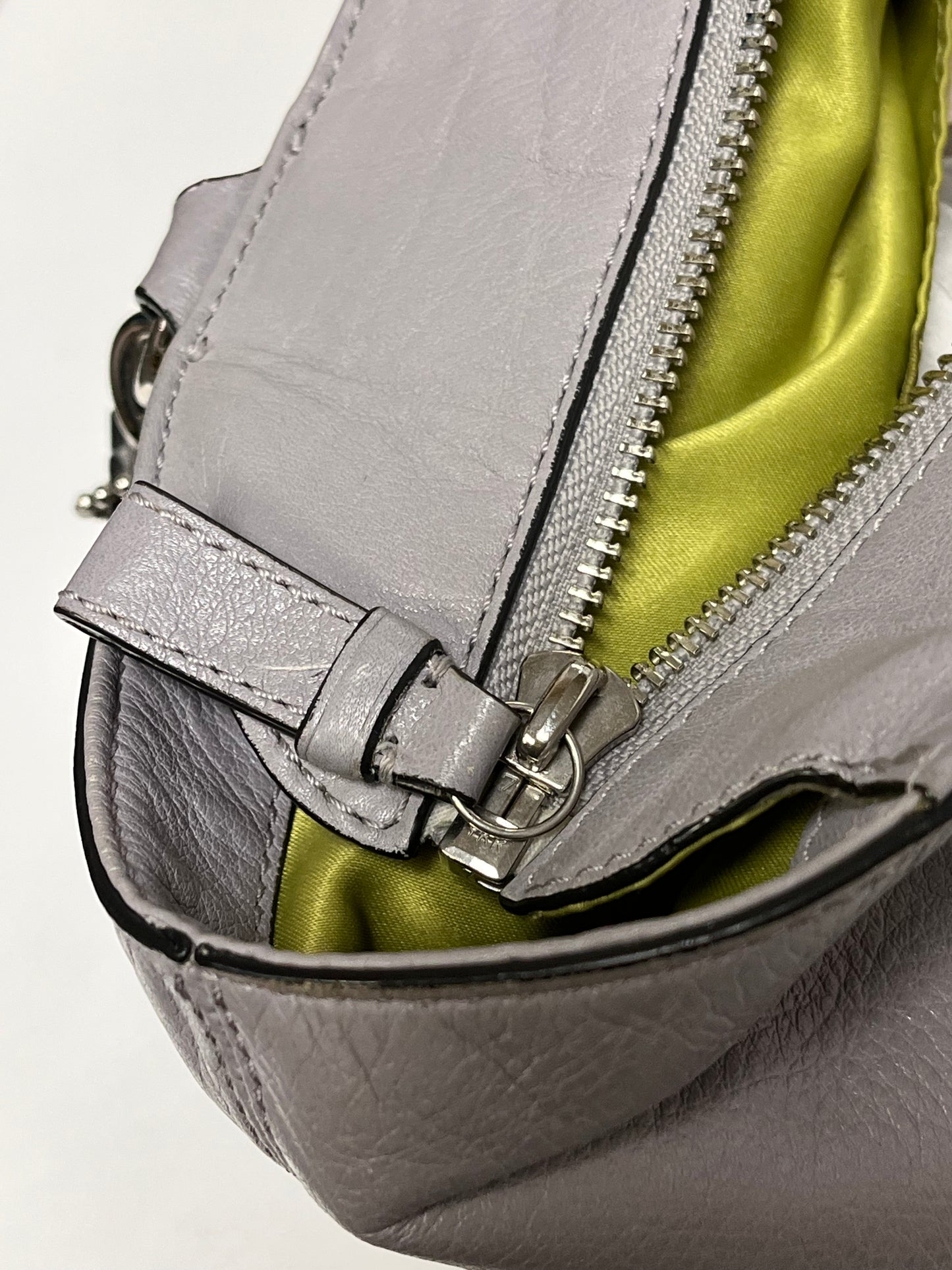 Coach Handbag Gray Madison 2012 (as is corners, handles)