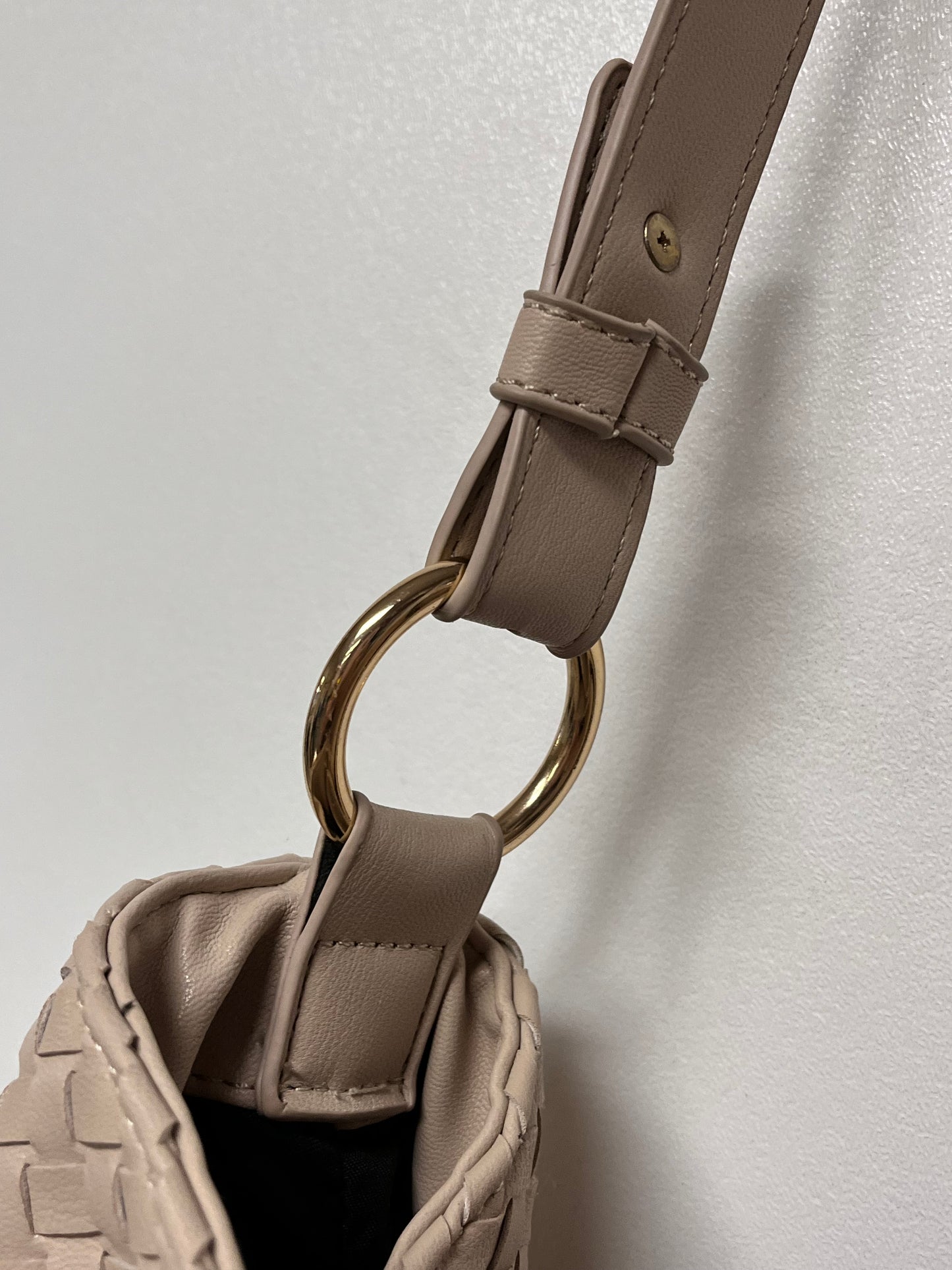 Lulu Dharma Handbag Cream Hobo Basket Weave