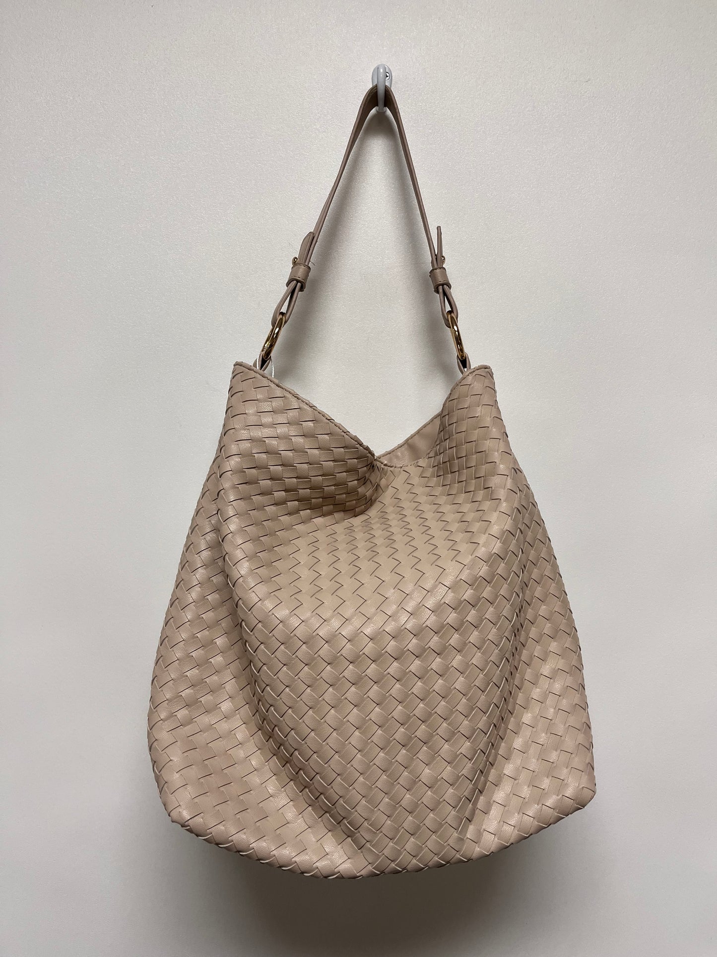 Lulu Dharma Handbag Cream Hobo Basket Weave