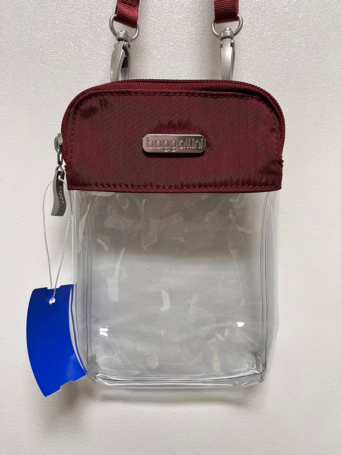 Baggallini Crossbody Red Clear Stadium