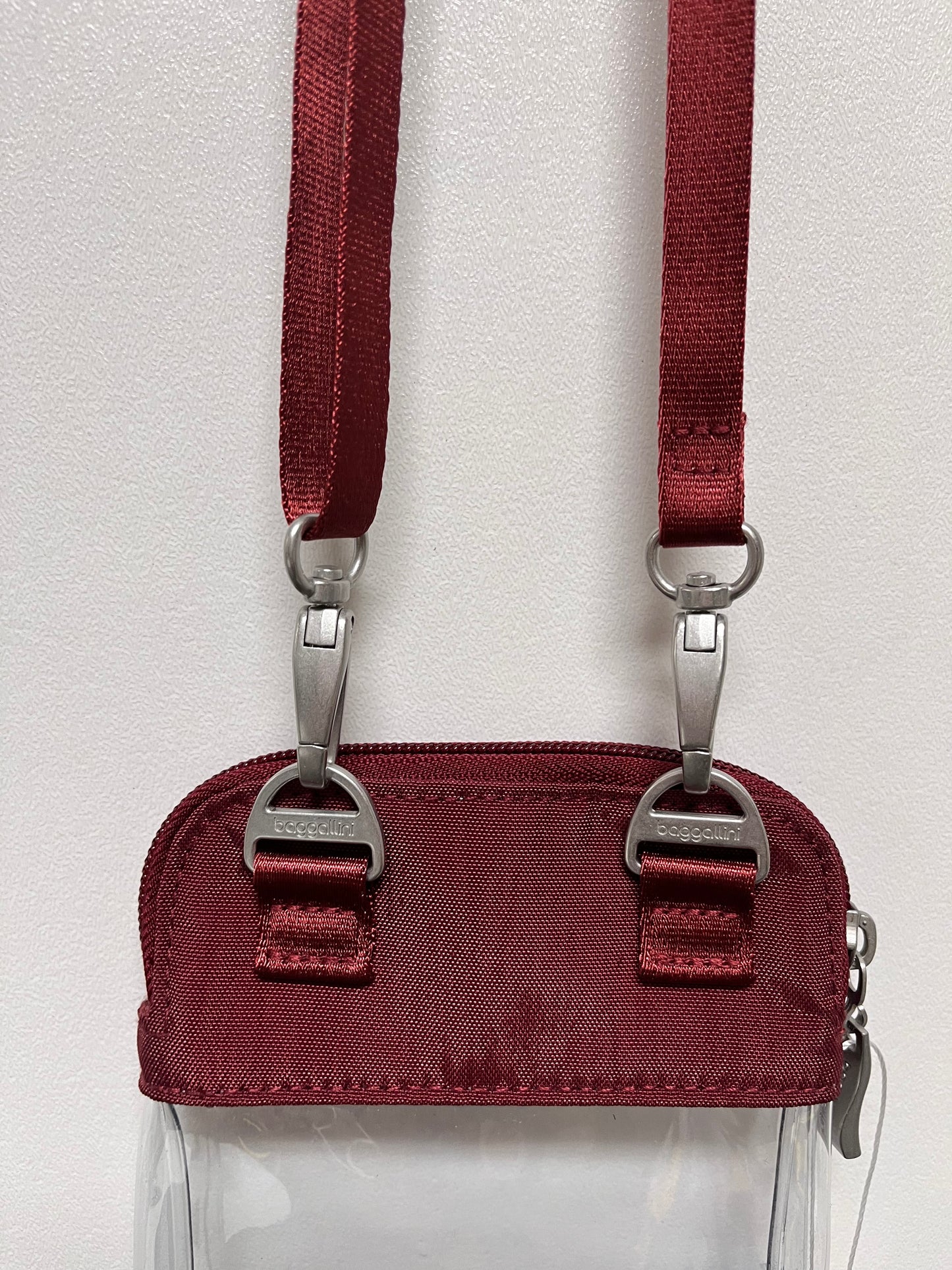 Baggallini Crossbody Red Clear Stadium