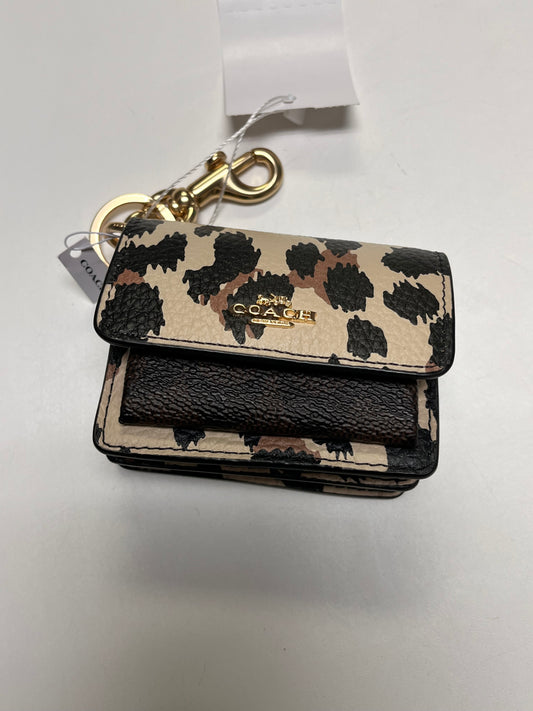 Coach Bag Charm Leopard Klare Signature NWT