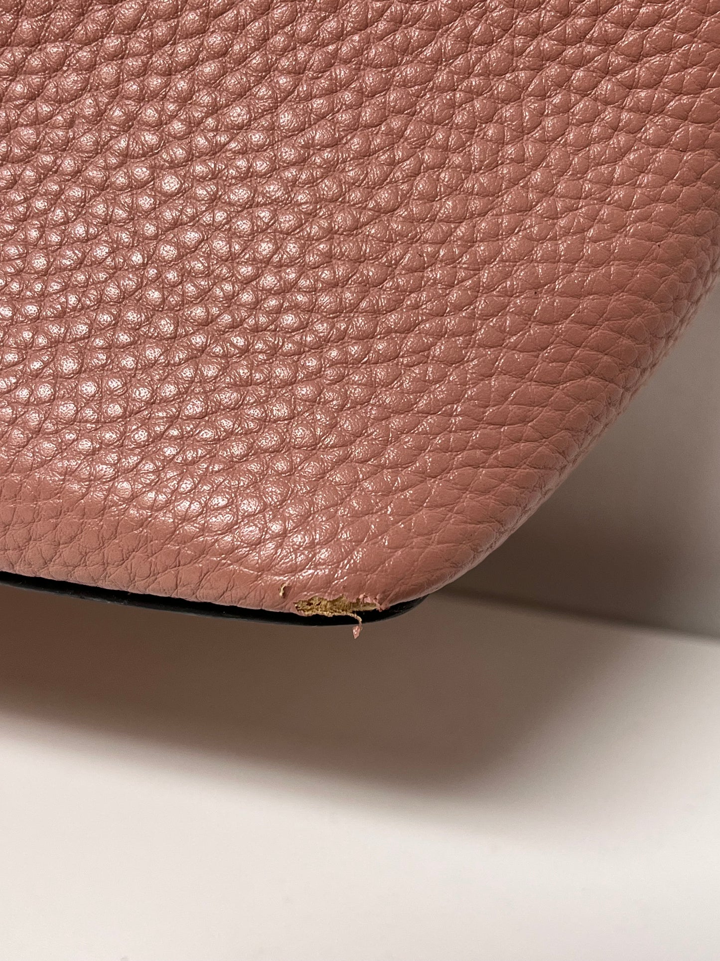 Nanette Lepore Handbag Pink As is: Corner Peeling