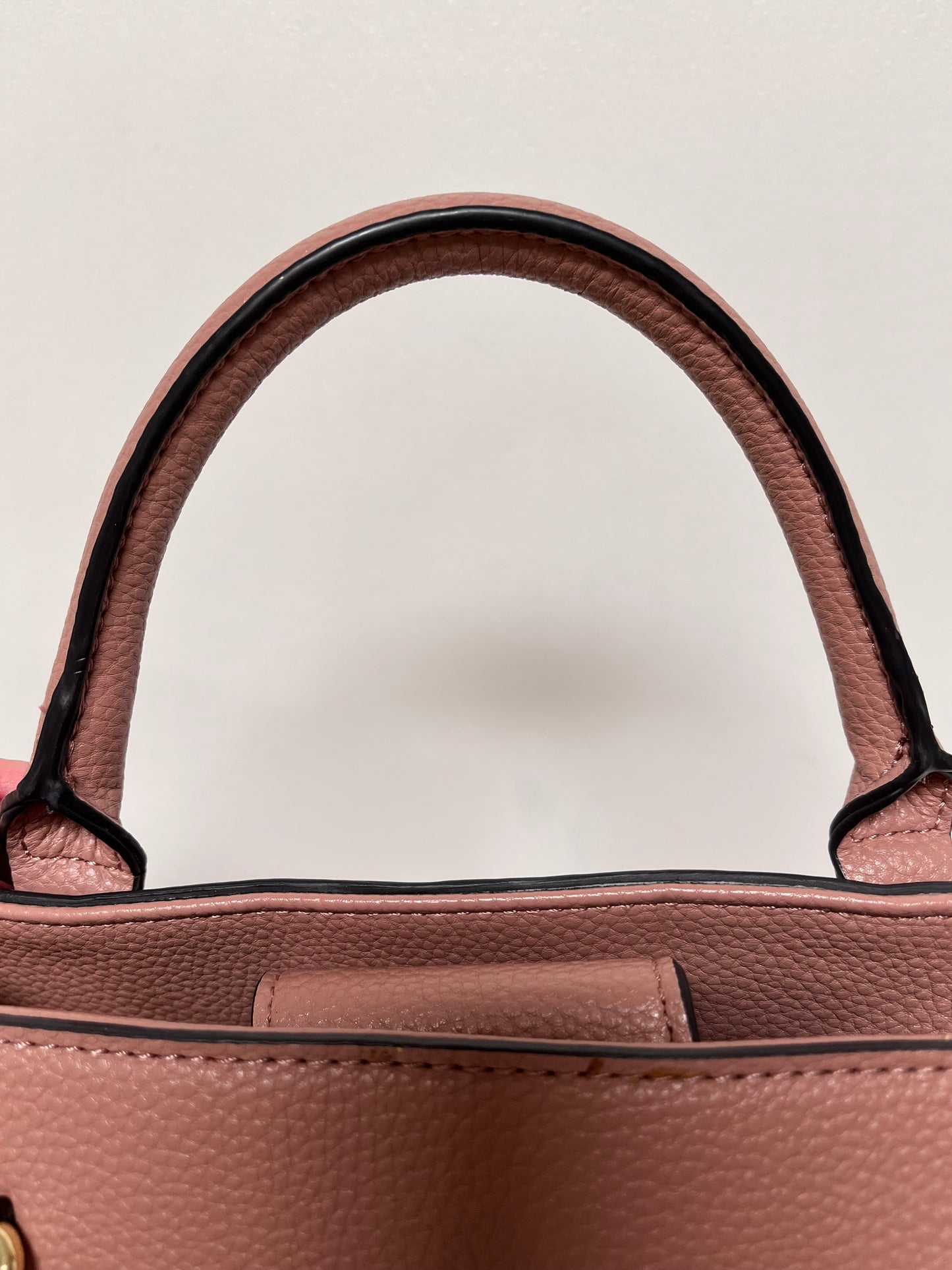 Nanette Lepore Handbag Pink As is: Corner Peeling