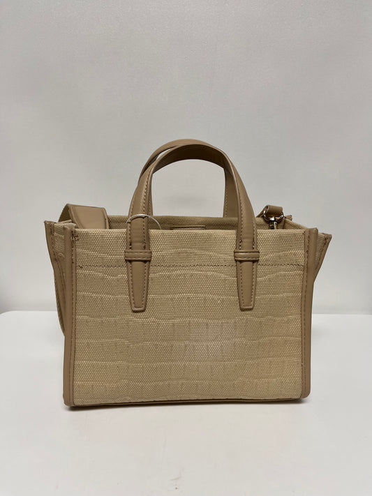 Zara Handbag Tan Fabric Mini Tote