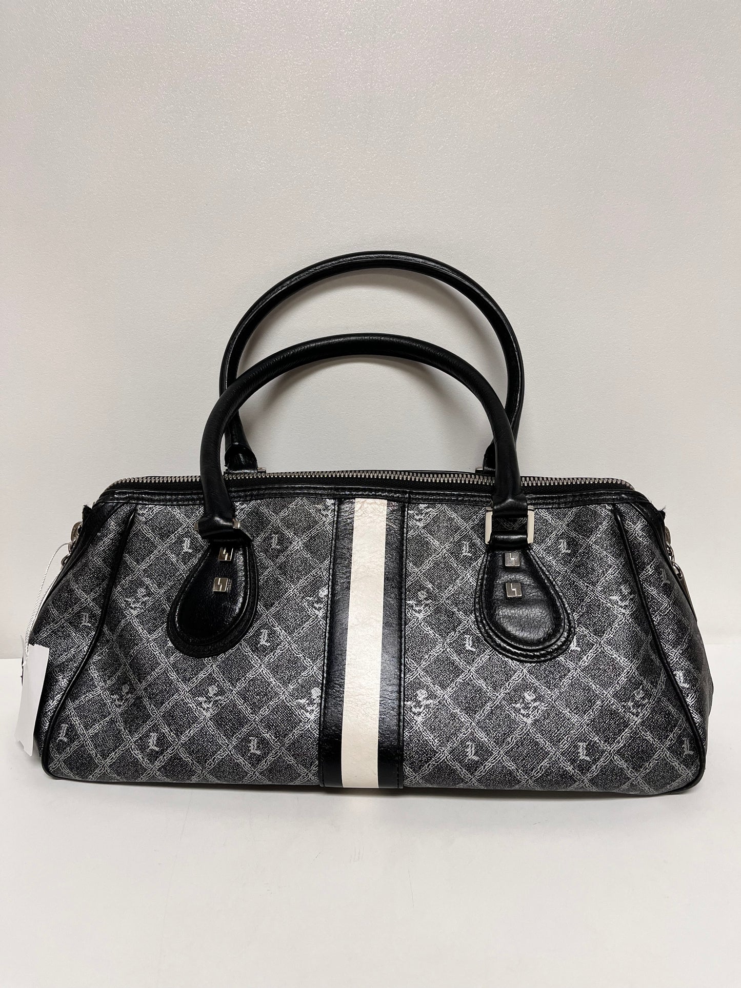 L.A.M.B Handbag Gray Signature Greenwood Satchel By Gwen Stefani