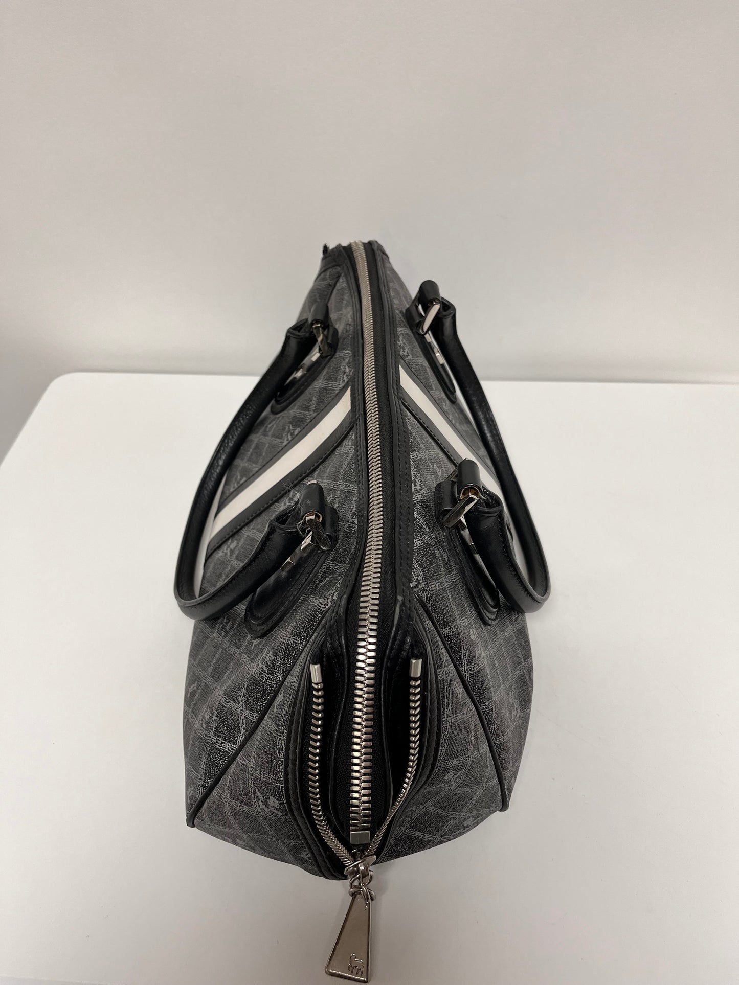 L.A.M.B Handbag Gray Signature Greenwood Satchel By Gwen Stefani