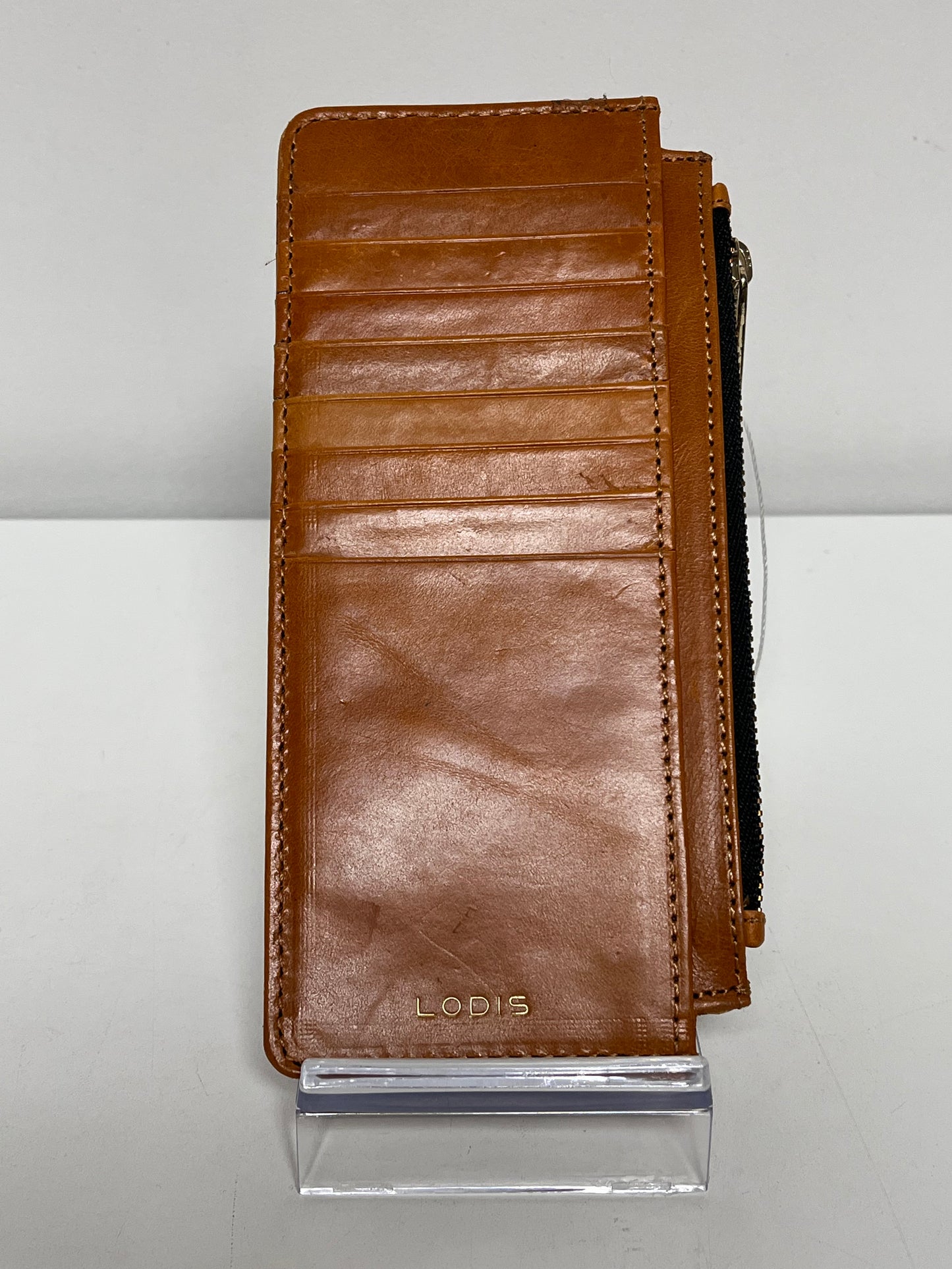 Lodis Card Holder Camel Long Card Stacker Wallet