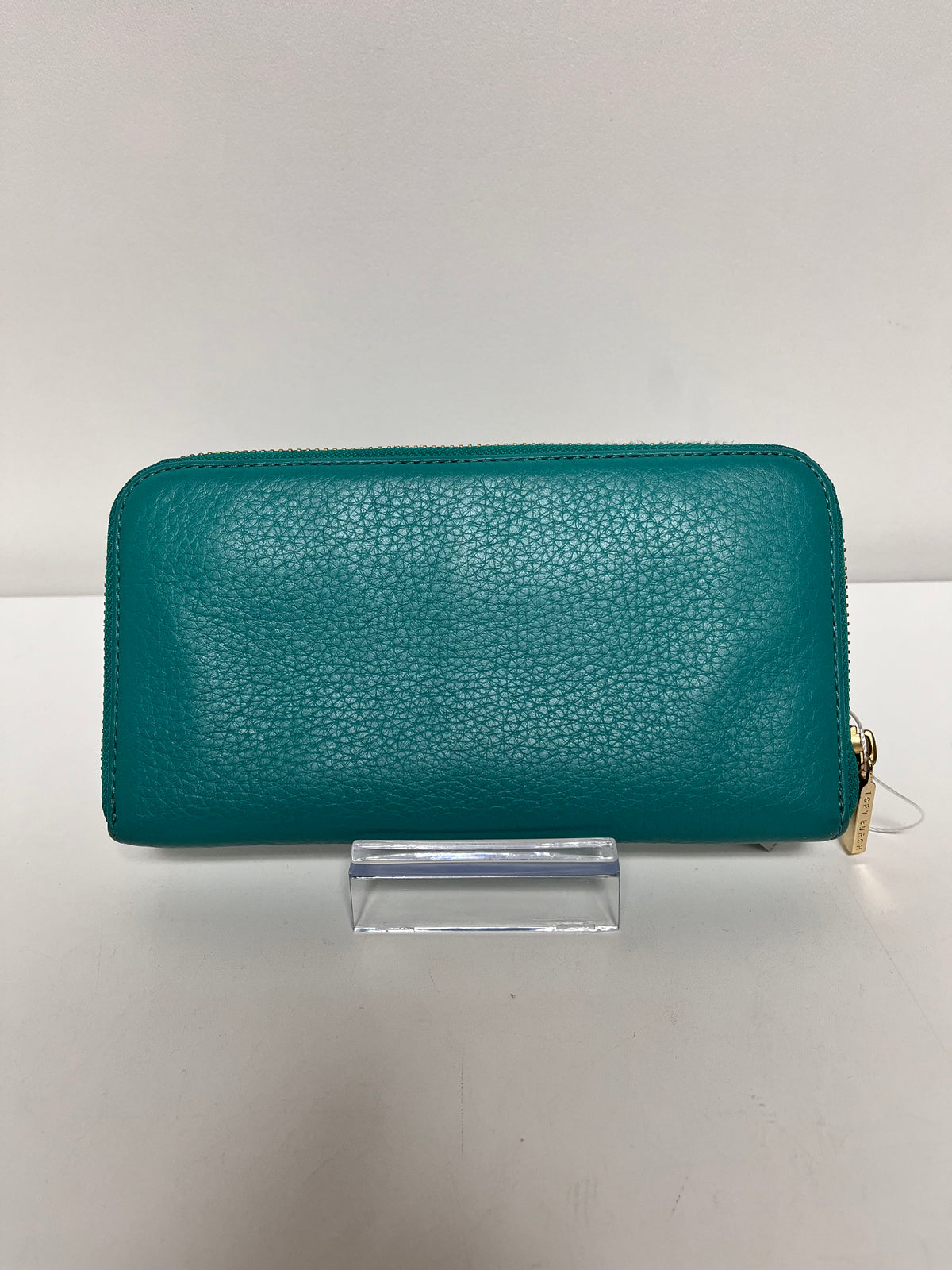 Tory Burch Wallet Teal Zip Around Logo