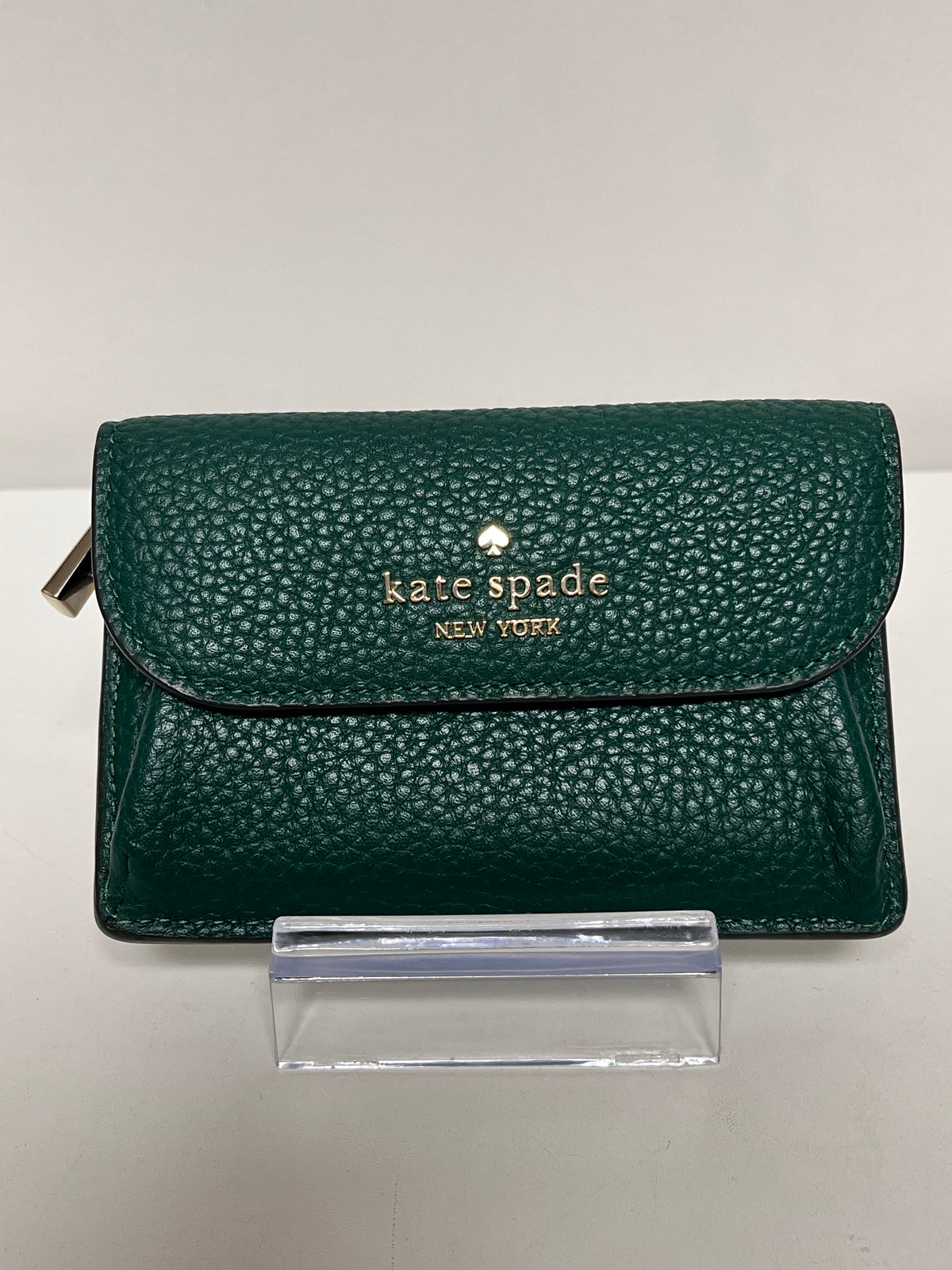 Kate Spade Card Holder Jade Green Dumpling Small Flap