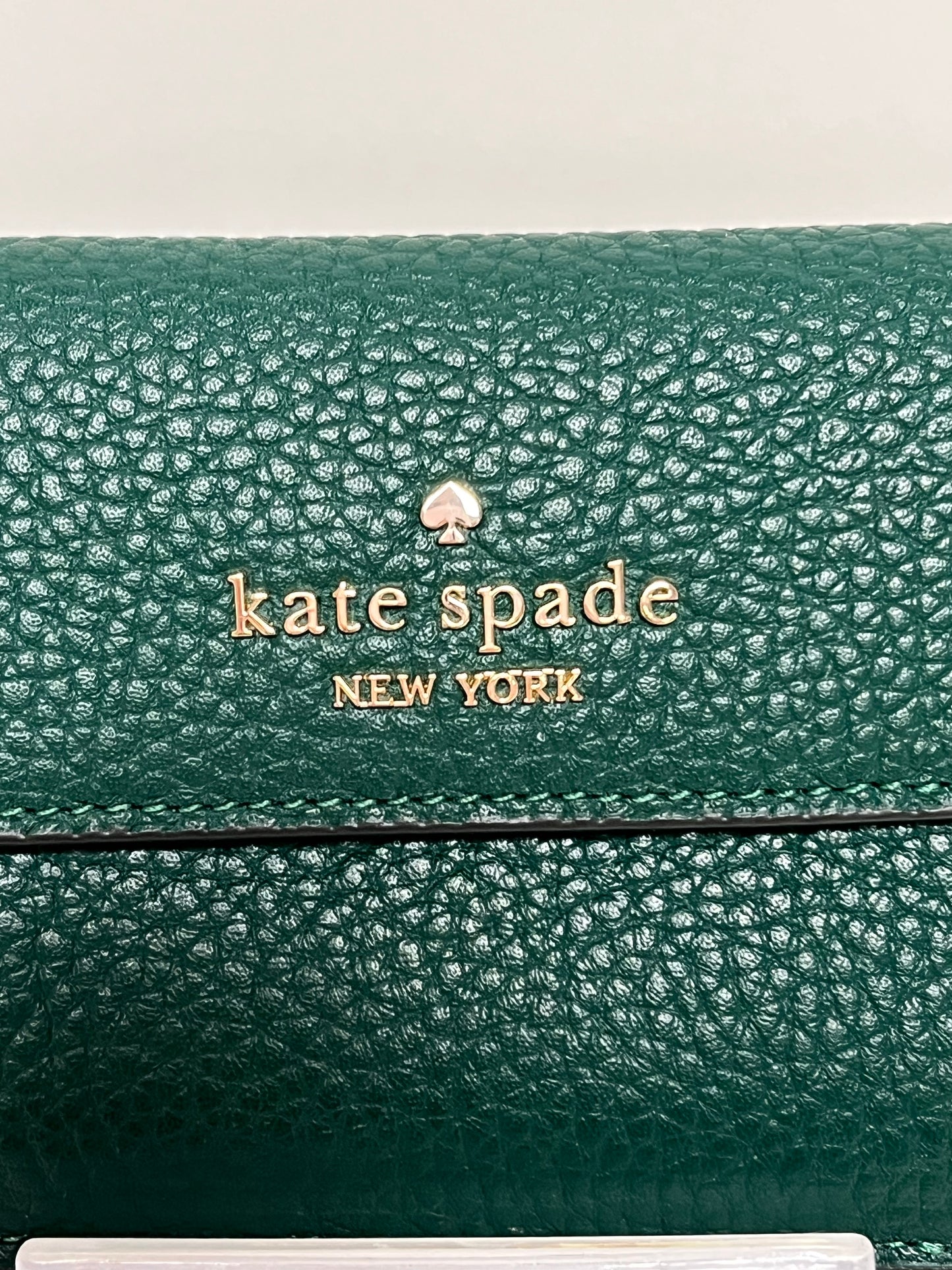 Kate Spade Card Holder Jade Green Dumpling Small Flap