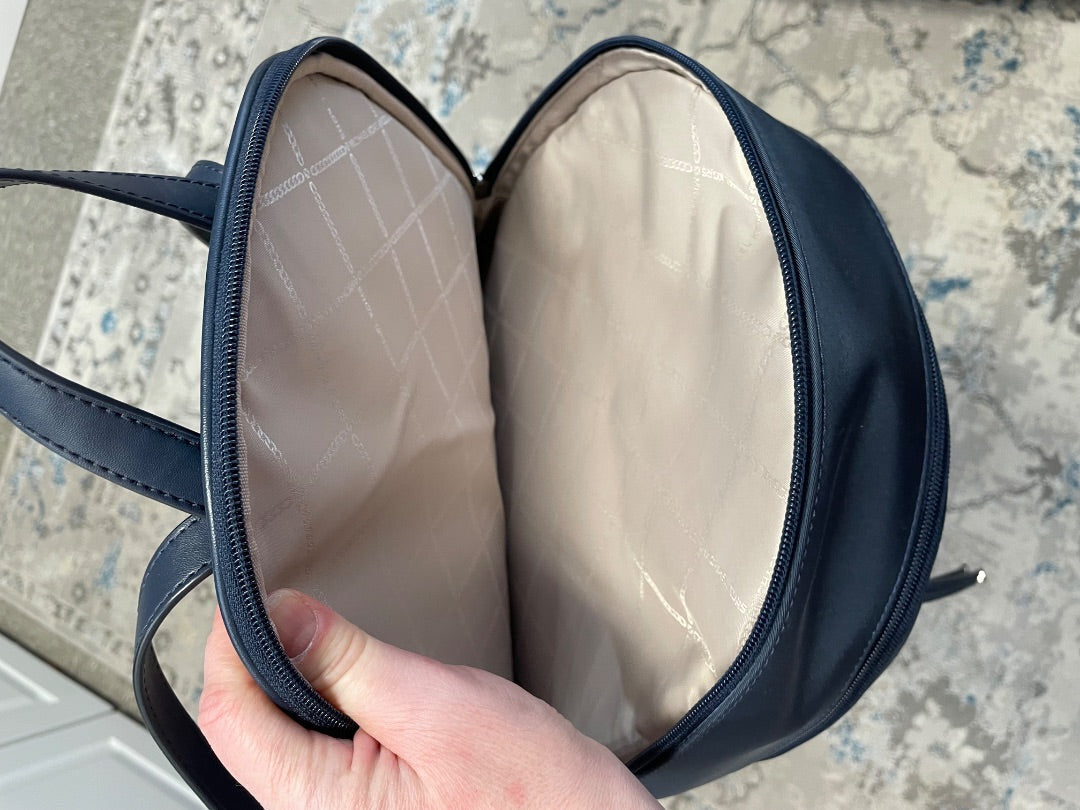 Navy Michael Kors Backpack