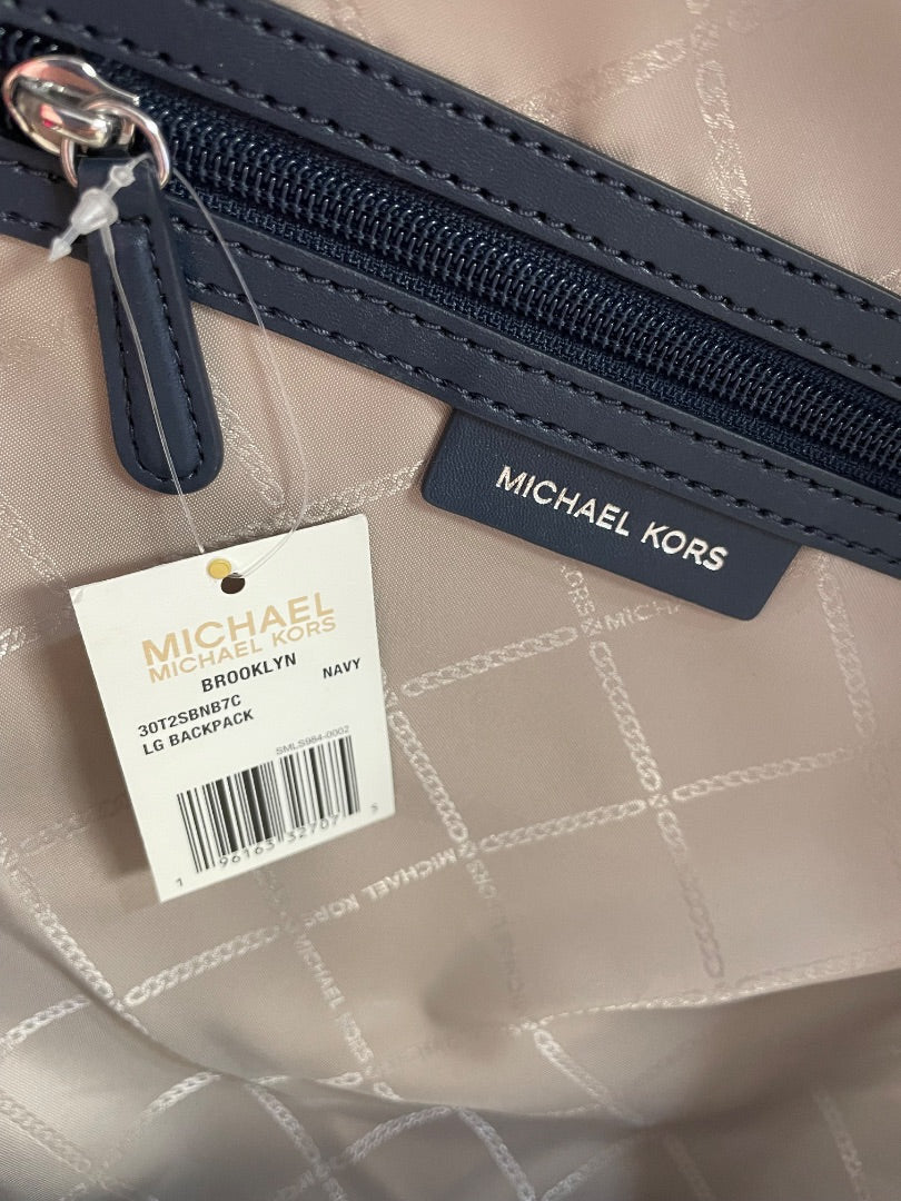 Navy Michael Kors Backpack