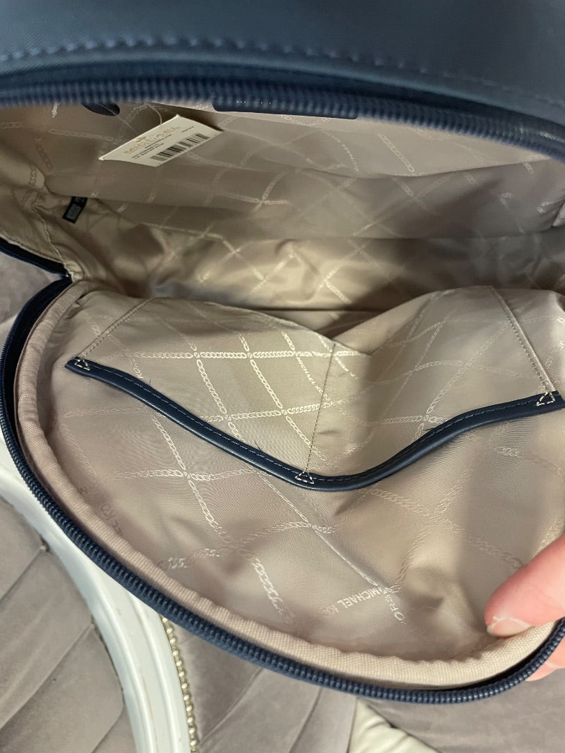 Navy Michael Kors Backpack