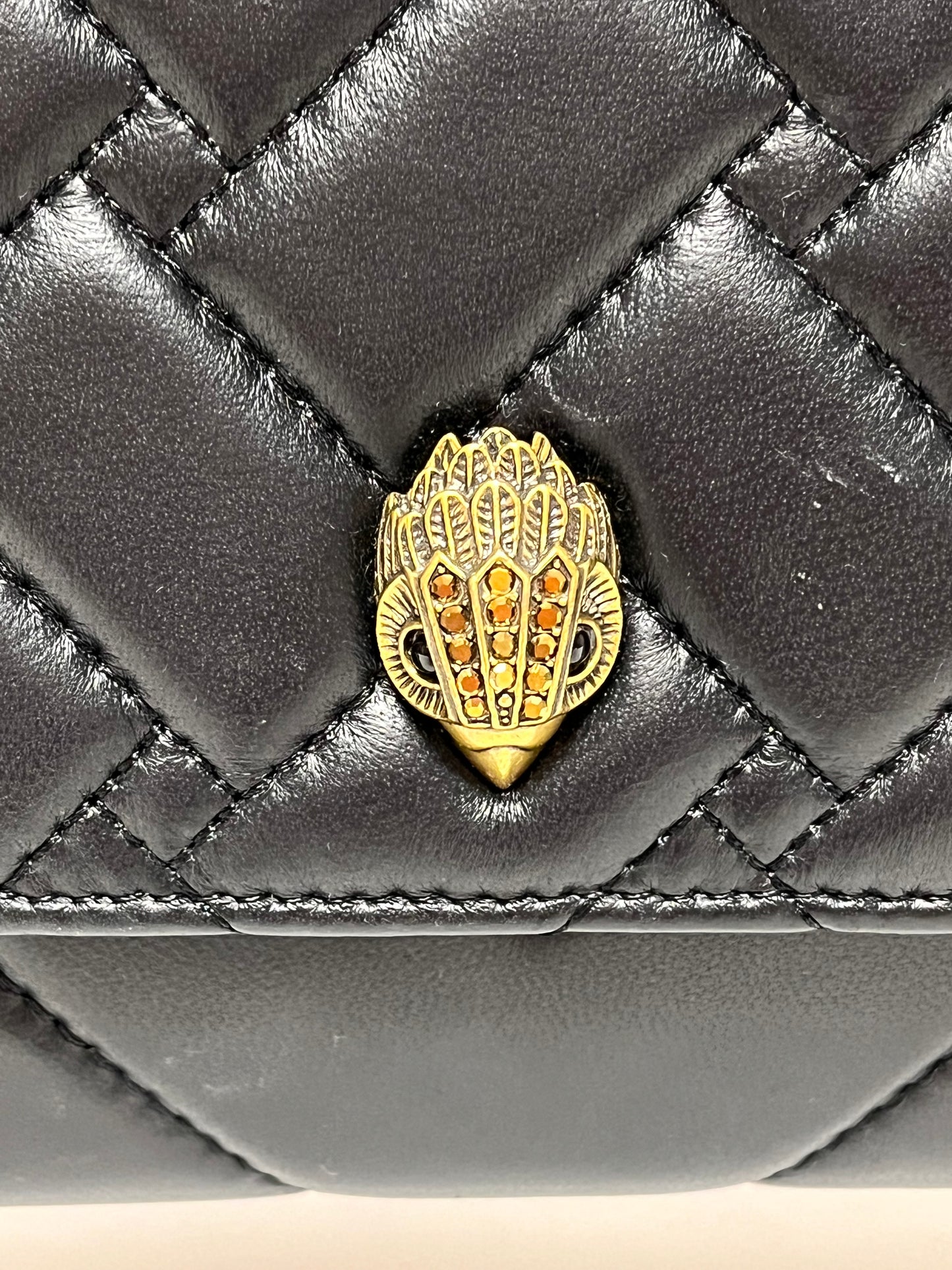 Kurt Geiger Crossbody Black Kensington Wallet on a Chain