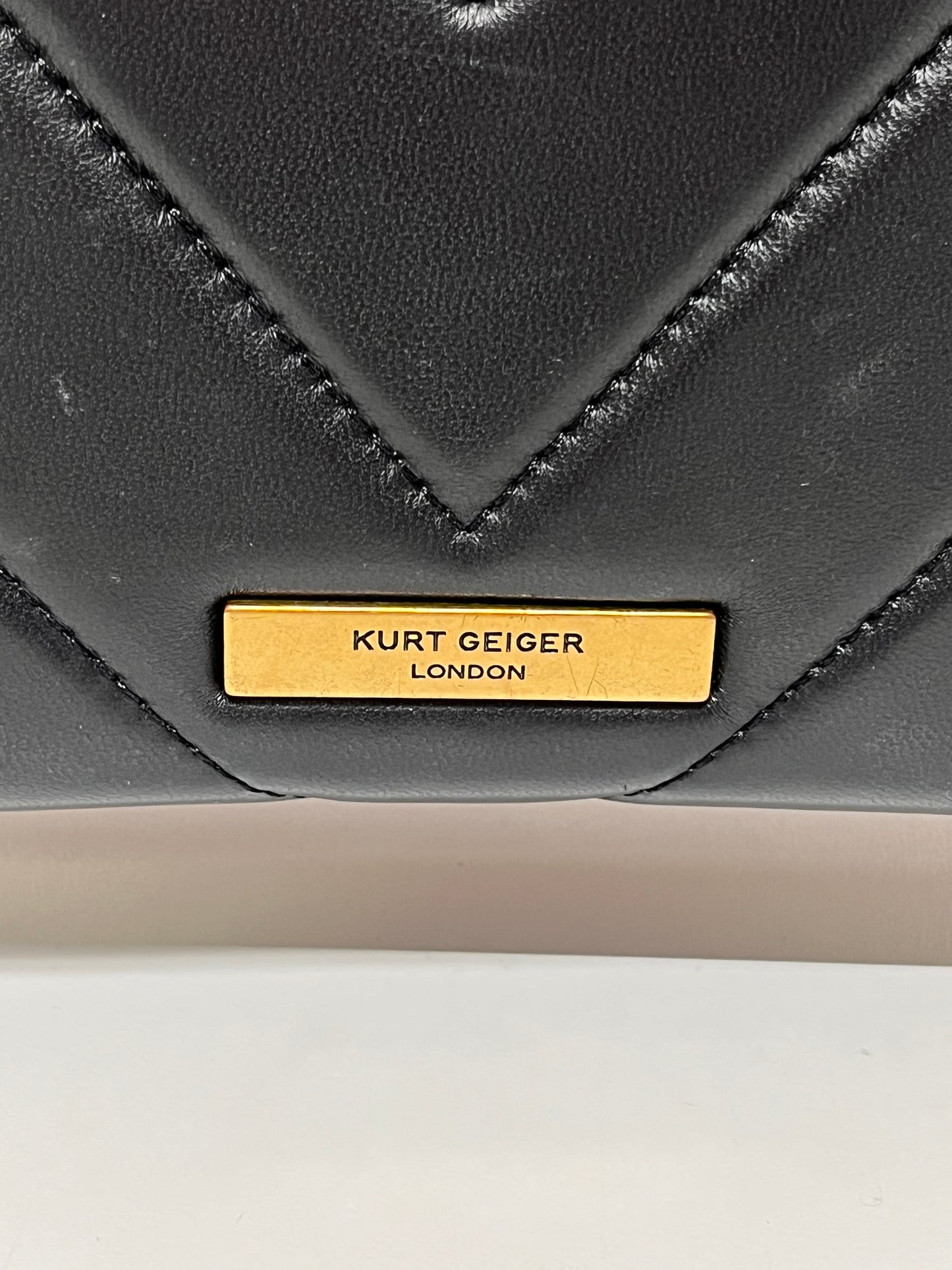 Kurt Geiger Crossbody Black Kensington Wallet on a Chain