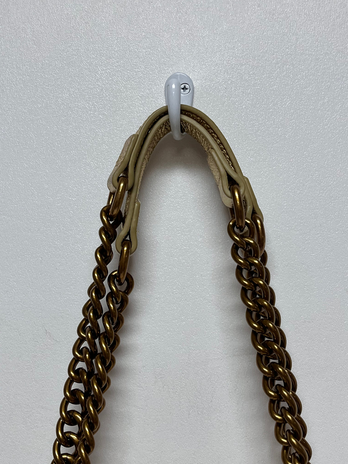 Kurt Geiger Handbag Gold Quilted Convertible
