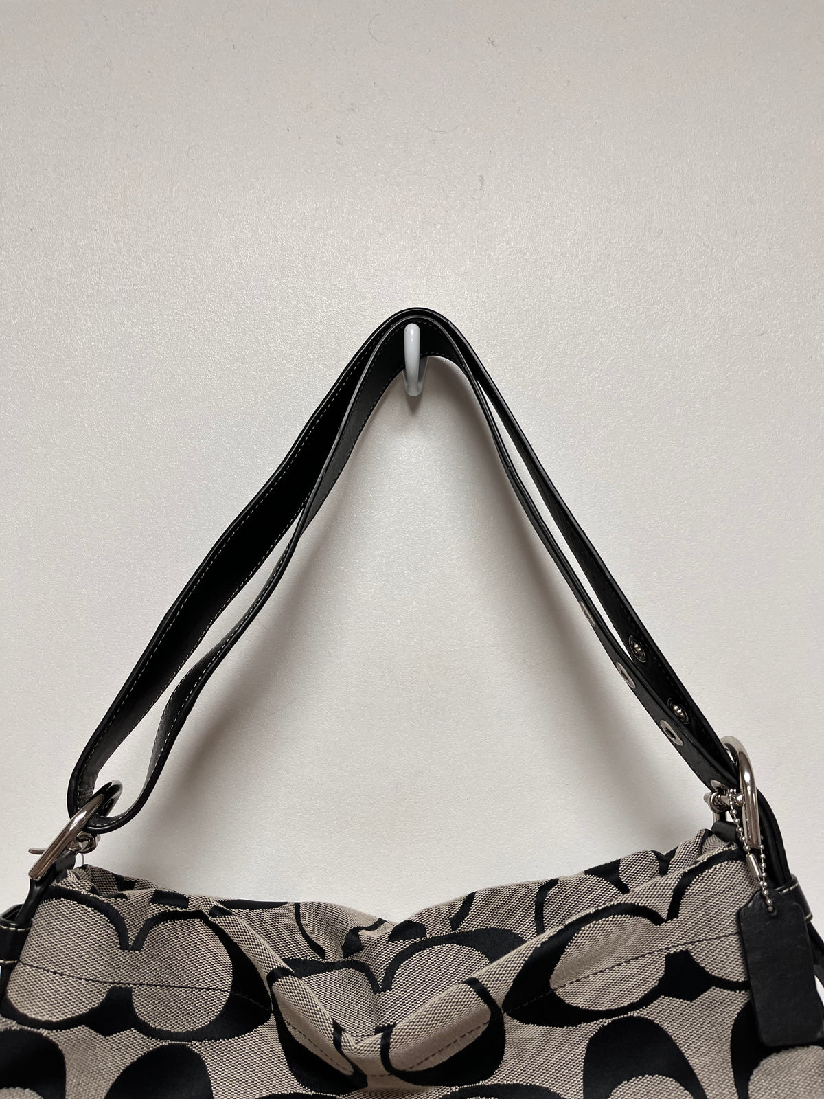 Coach Handbag Black Soho Signature Duffle 2014 F15067