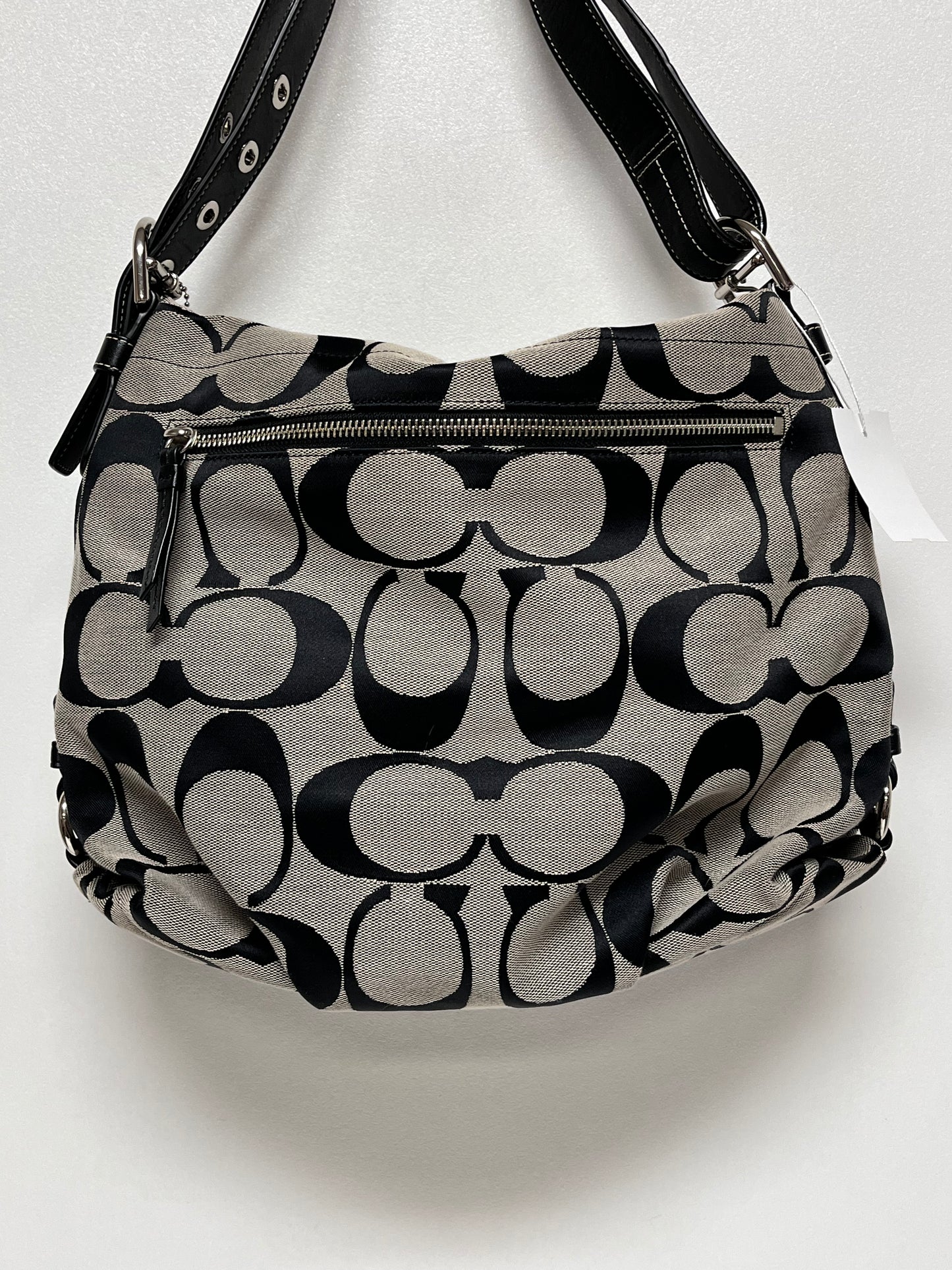 Coach Handbag Black Soho Signature Duffle 2014 F15067