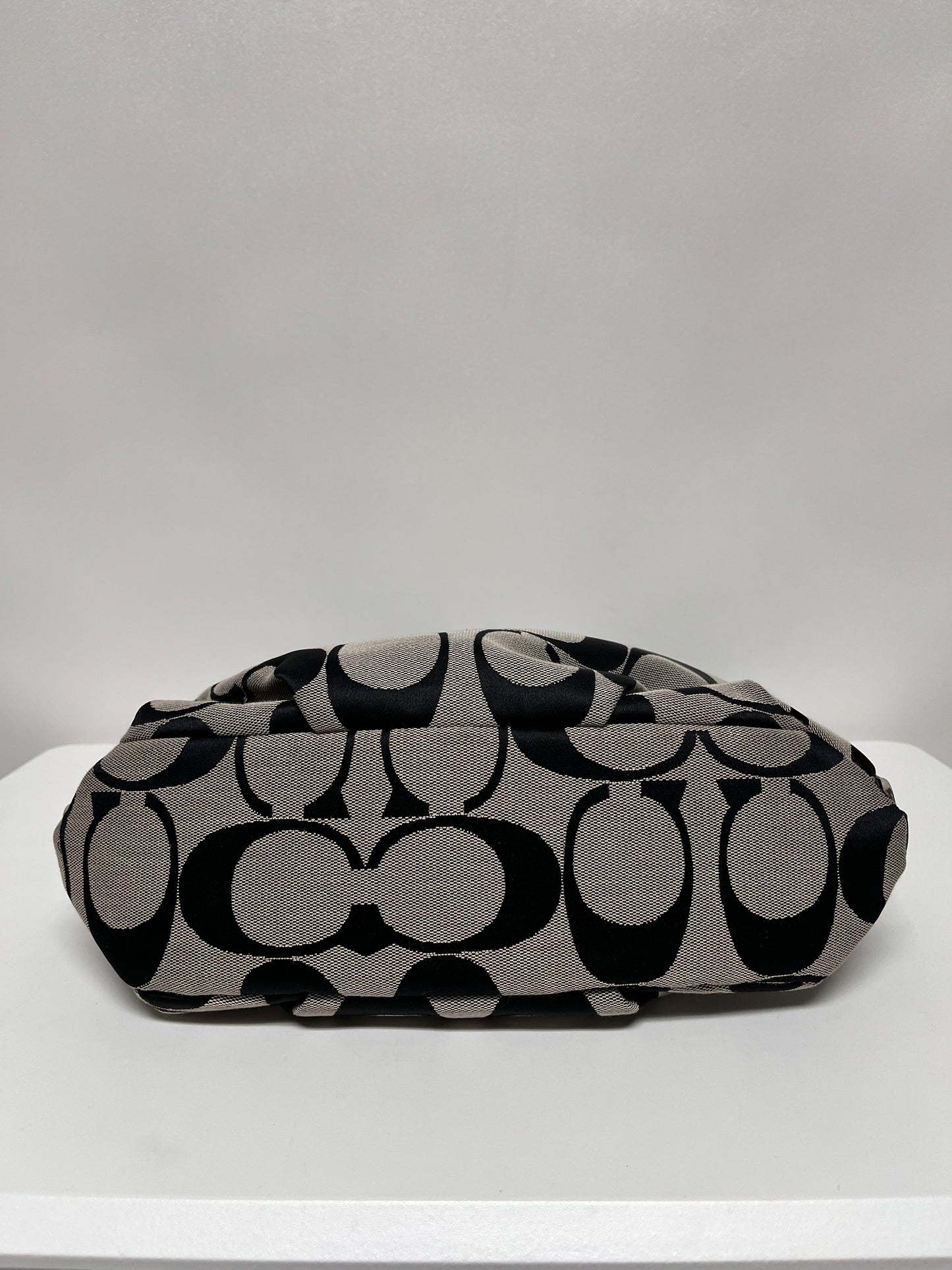 Coach Handbag Black Soho Signature Duffle 2014 F15067