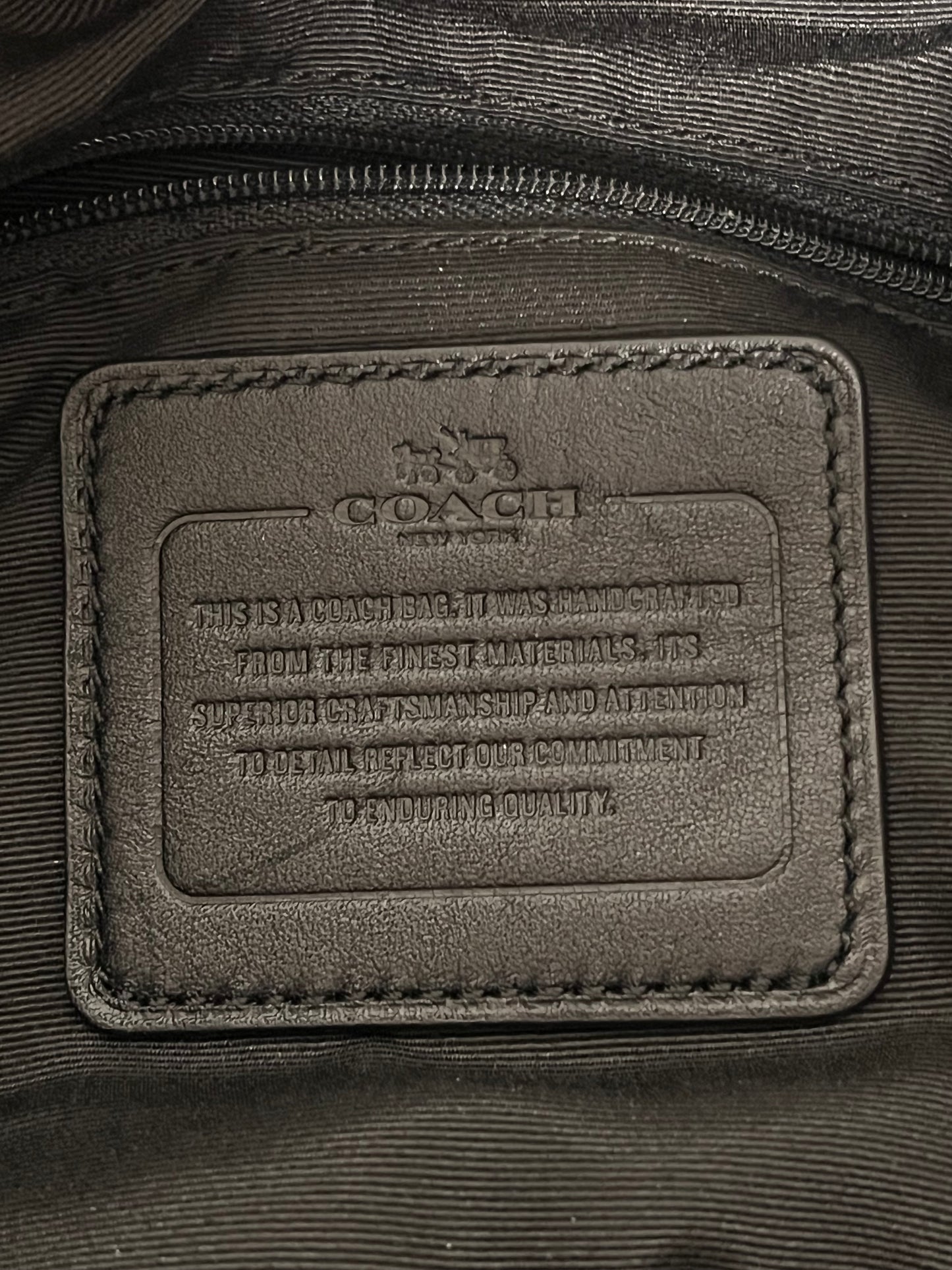 Coach Handbag Black Soho Signature Duffle 2014 F15067