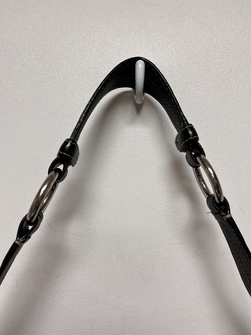 Coach Handbag Black Vintage Soho Signature Y2K Flap Buckle 2005 1463