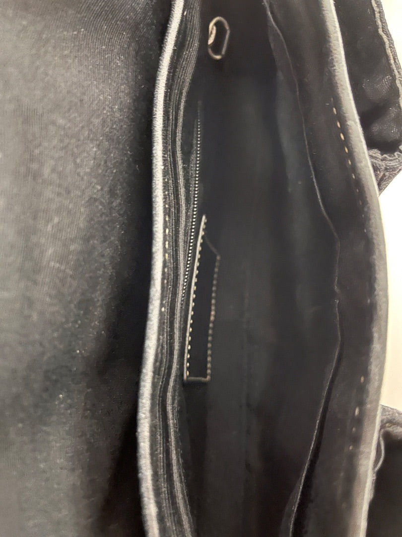 Coach Handbag Black Vintage Soho Signature Y2K Flap Buckle 2005 1463