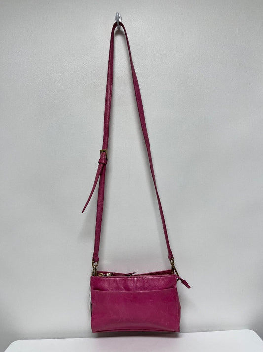 HOBO Crossbody Pink Leather Clutch