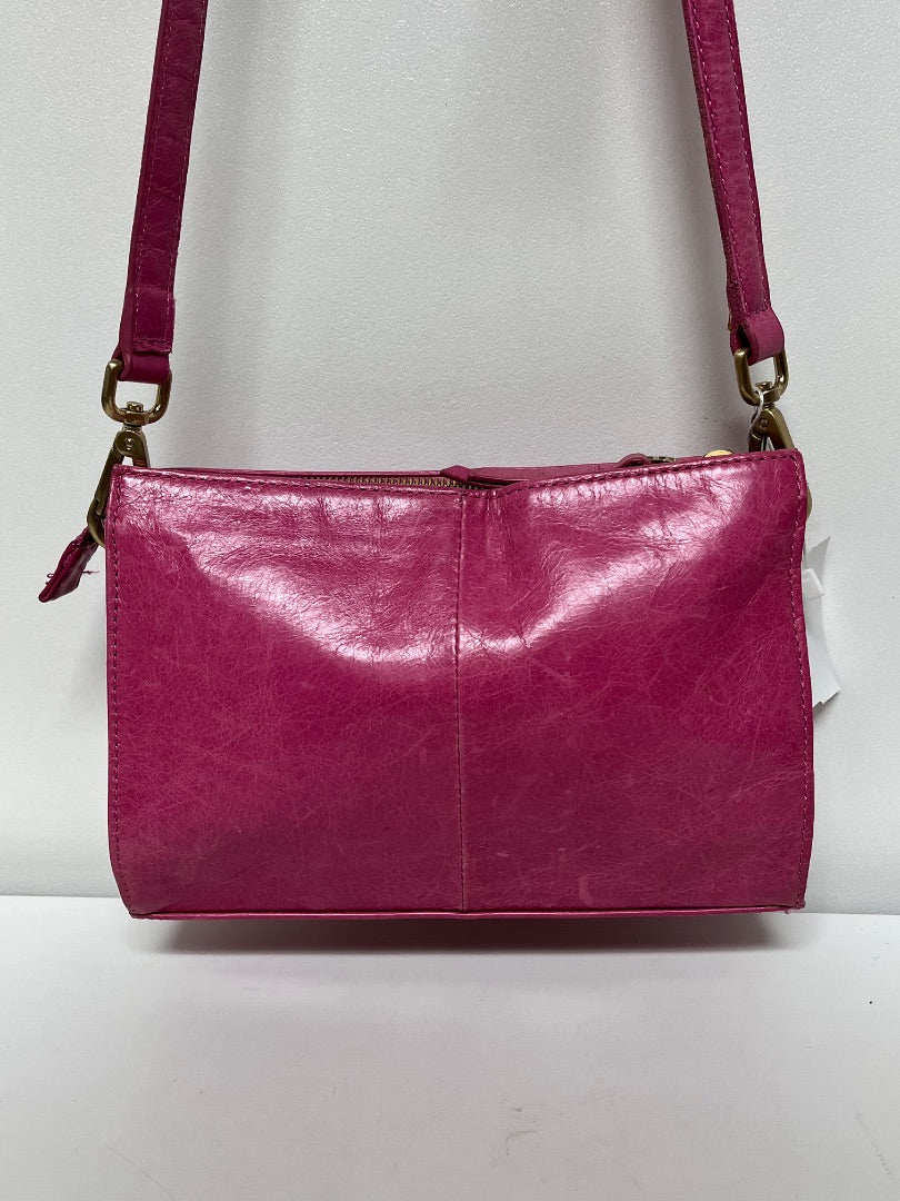 HOBO Crossbody Pink Leather Clutch