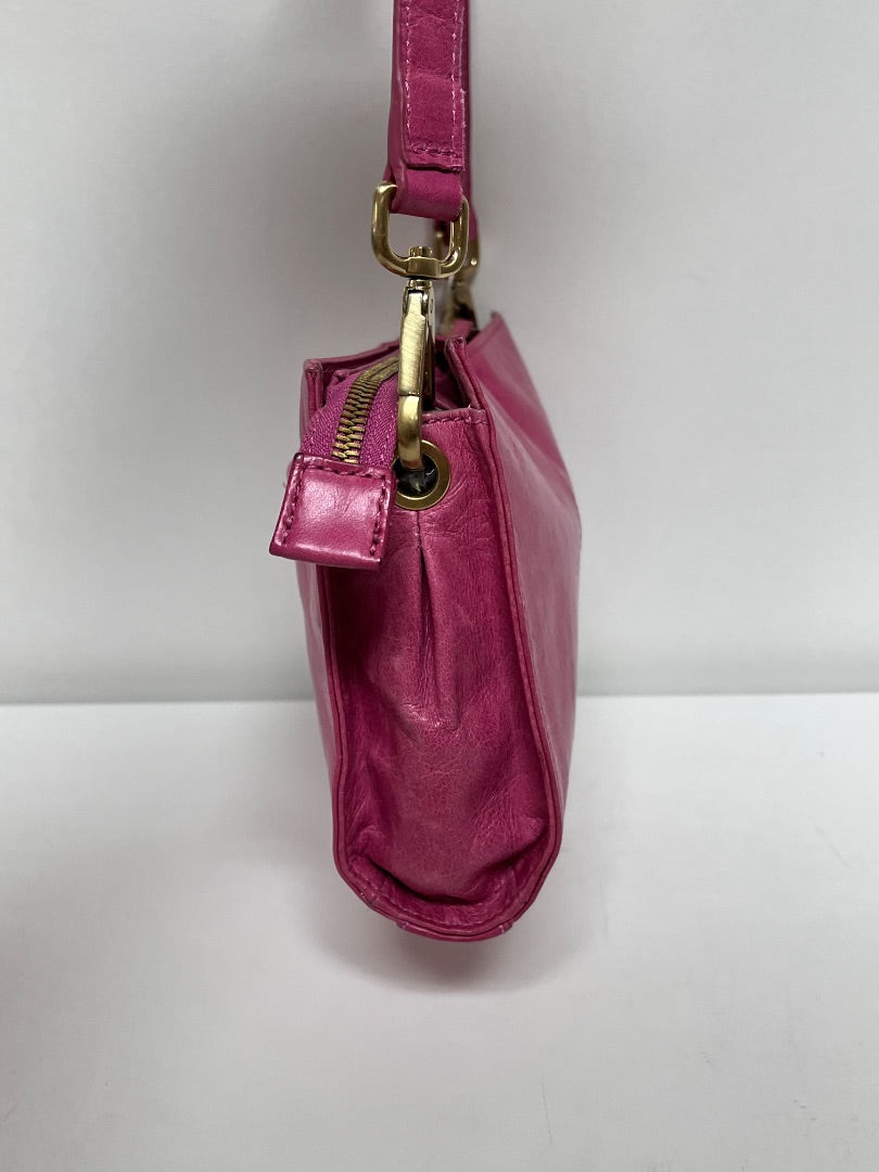 HOBO Crossbody Pink Leather Clutch