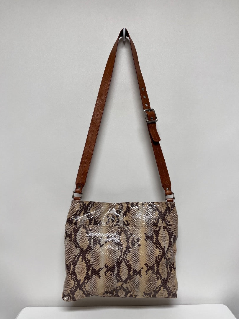 HOBO Crossbody Brown & Tan Mara Autumn Python