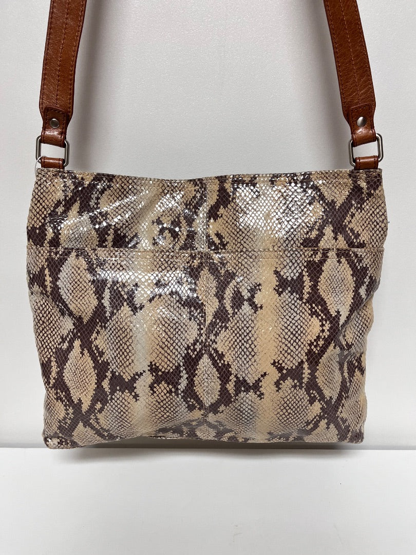HOBO Crossbody Brown & Tan Mara Autumn Python