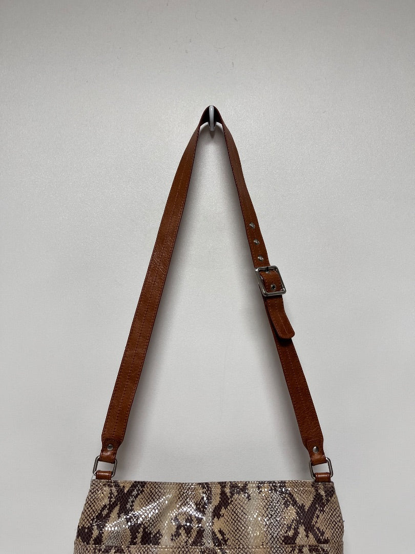 HOBO Crossbody Brown & Tan Mara Autumn Python