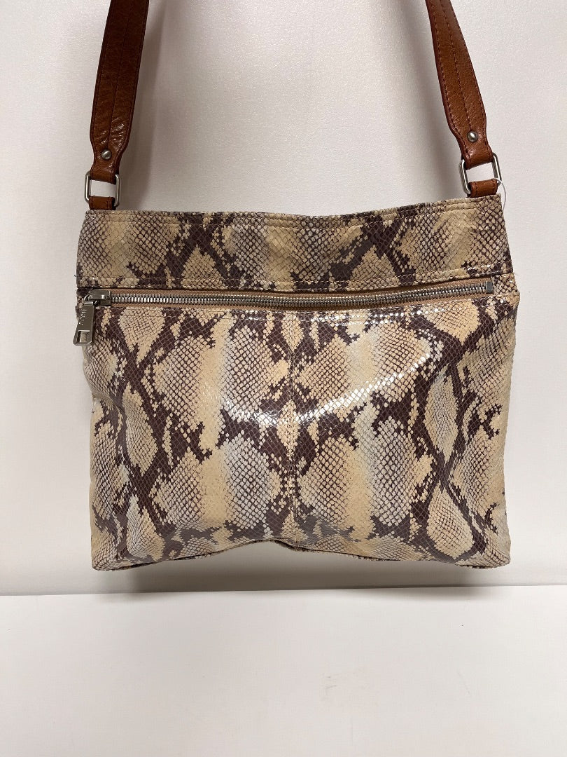 HOBO Crossbody Brown & Tan Mara Autumn Python