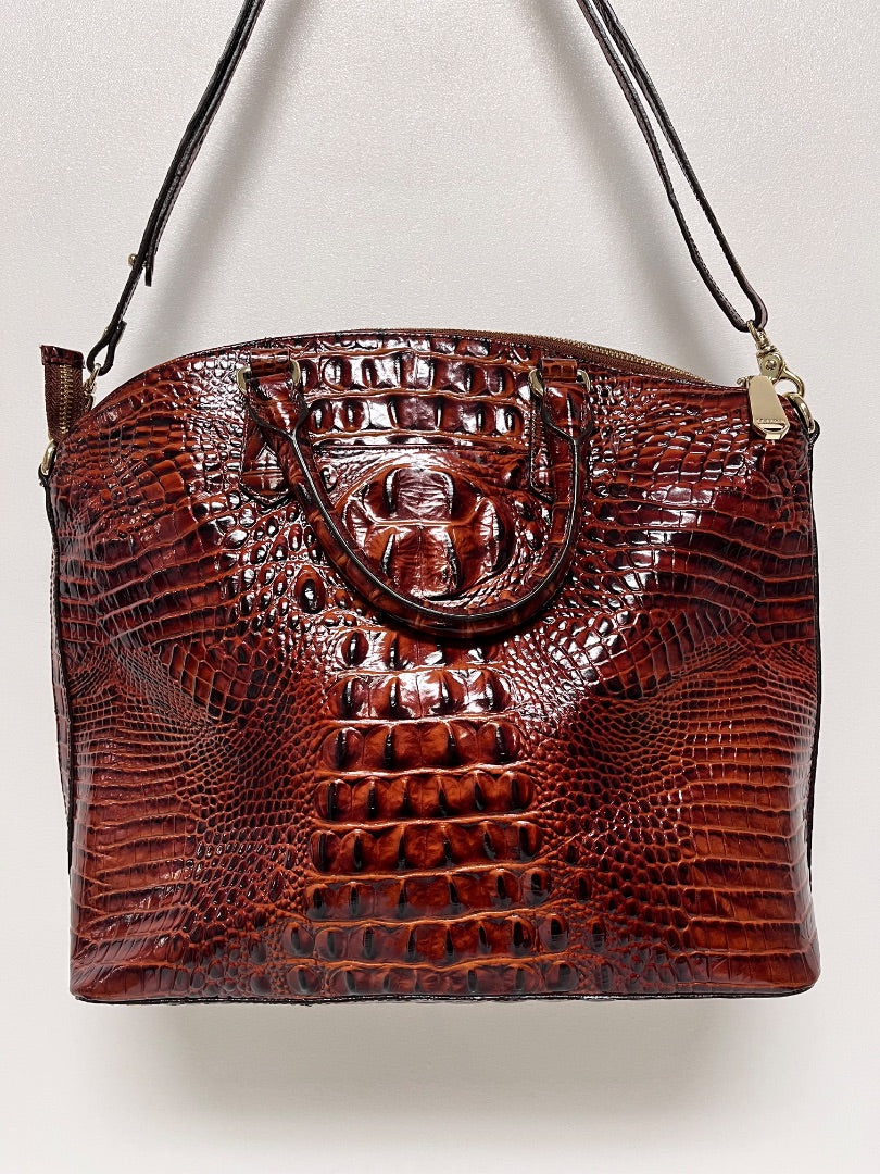 Brahmin Handbag  Duxbury Satchel Pecan Melbourne