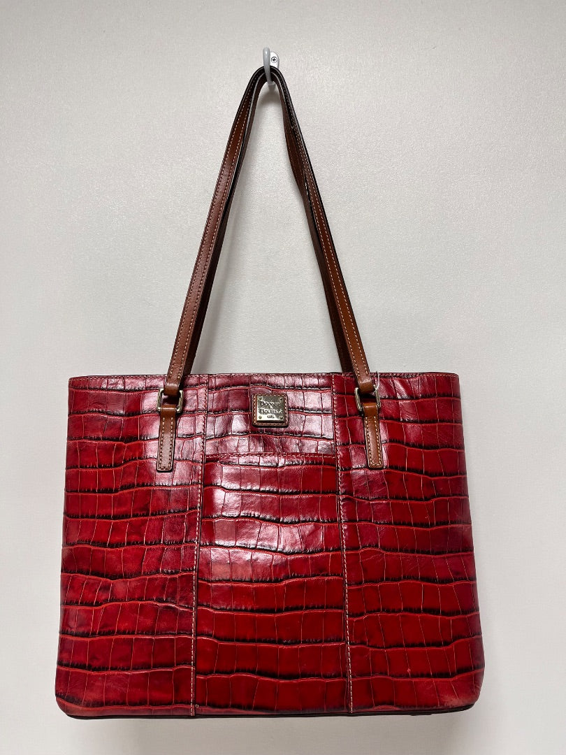 Dooney & Bourke Handbag Red Crocodile Embossed Tote