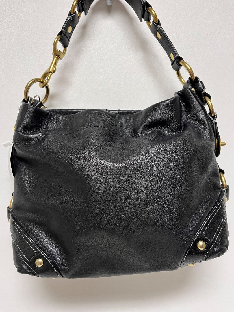 Coach Handbag Black Carly Hobo Vintage 2007 Brass 10615