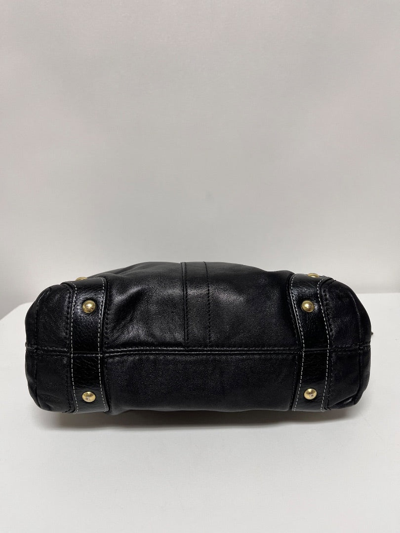Coach Handbag Black Carly Hobo Vintage 2007 Brass 10615