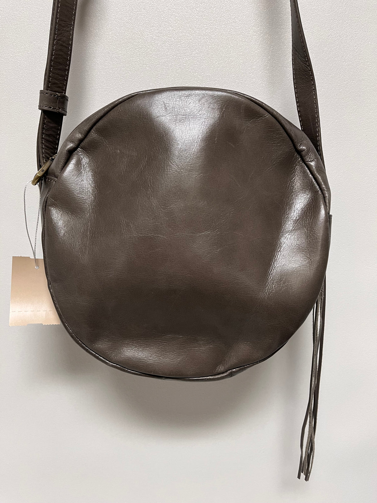 HOBO Crossbody Gray Cement Round Union