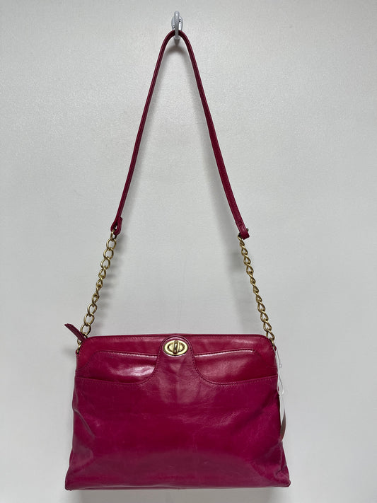 Hobo Handbag Fushia Pink Turnlock Chain Y2K