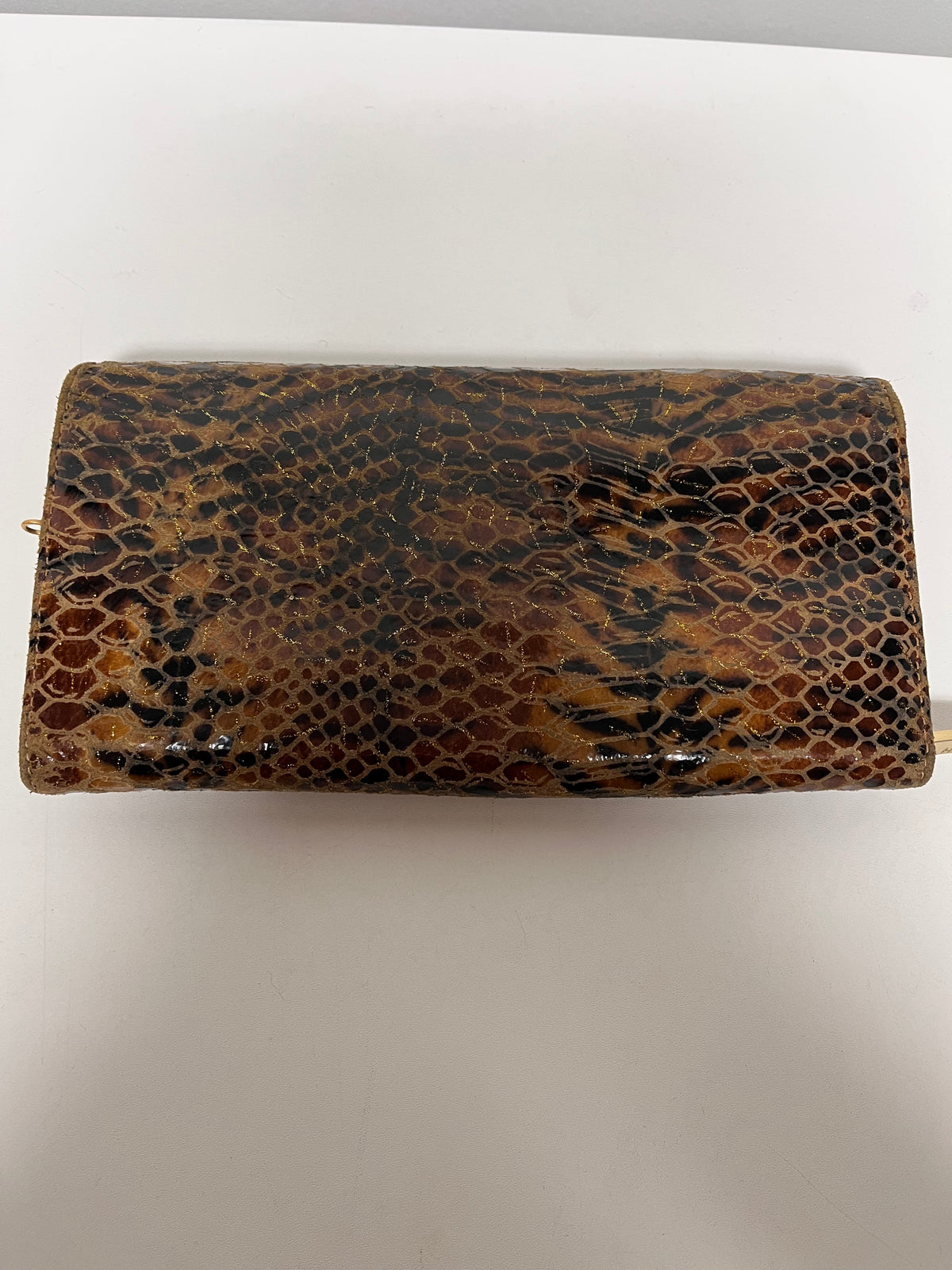 HOBO Wallet Brown Lauren Snakeskin (as is corners)