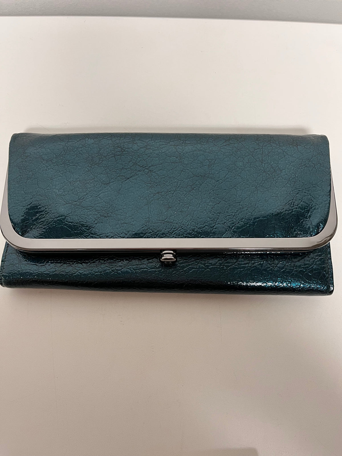 HOBO Wallet Green Rachel Continental Spruce Patent