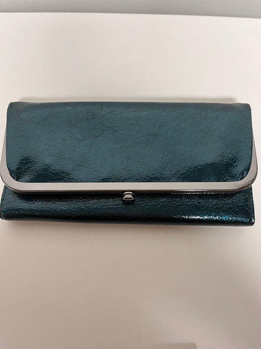 HOBO Wallet Green Rachel Continental Spruce Patent