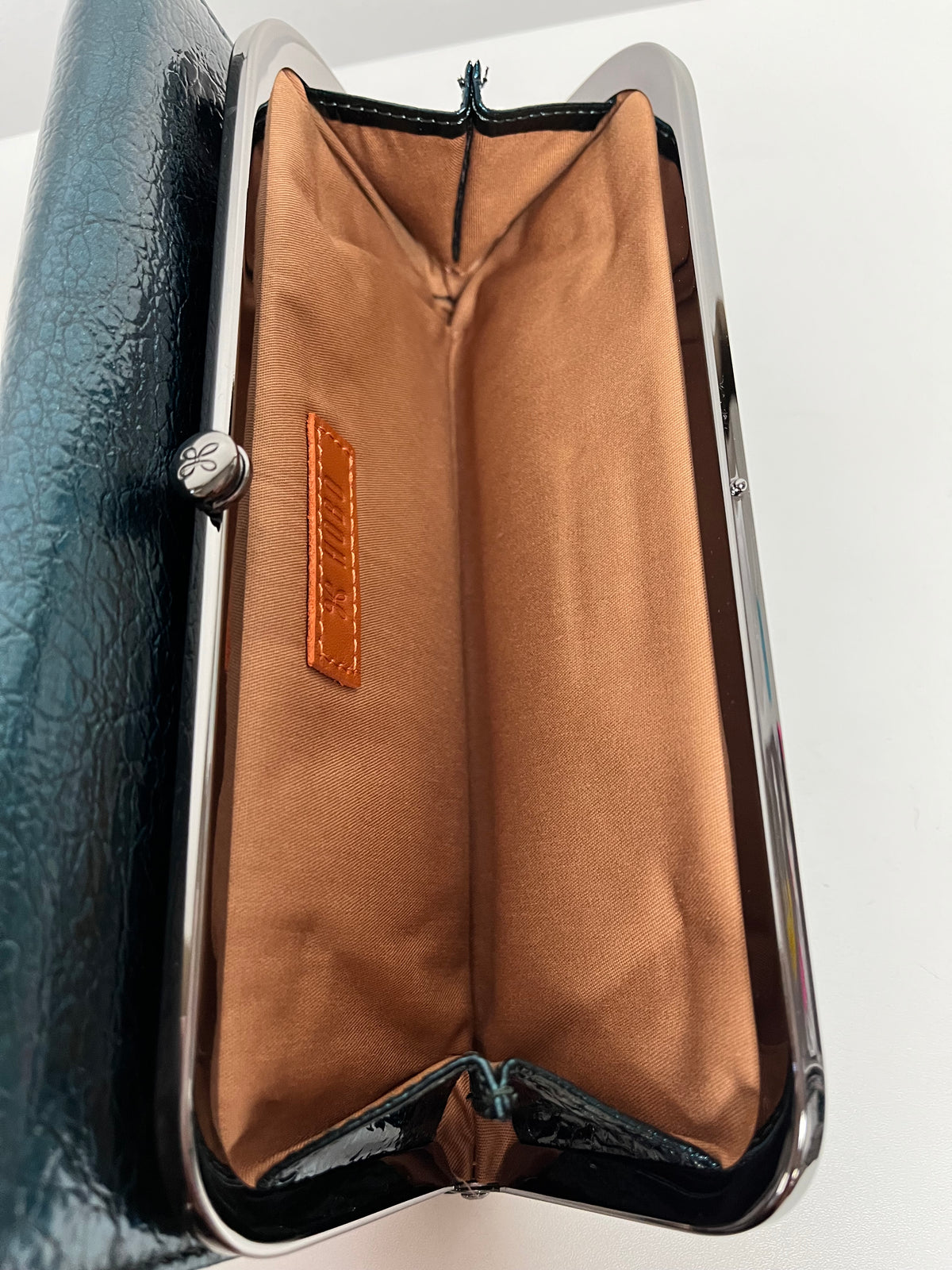 HOBO Wallet Green Rachel Continental Spruce Patent