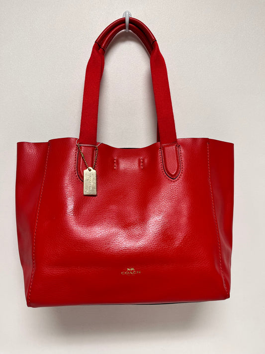 Coach Handbag Red Derby Tote New 2020 58880