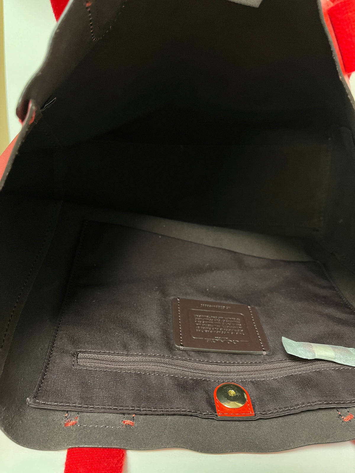 Coach Handbag Red Derby Tote New 2020 58880