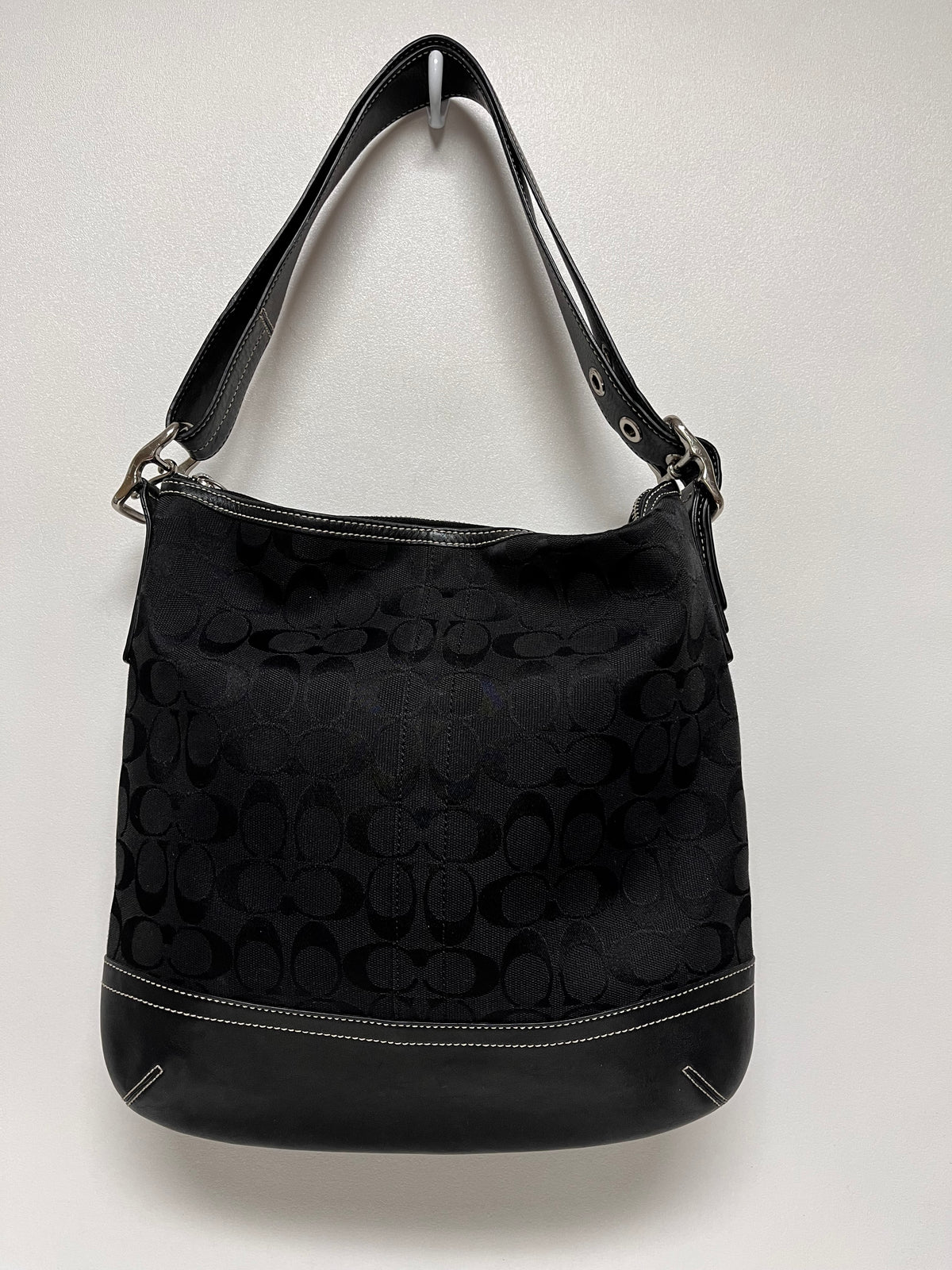 Coach Handbag Black Soho Signature Vintage 2004 Y2K