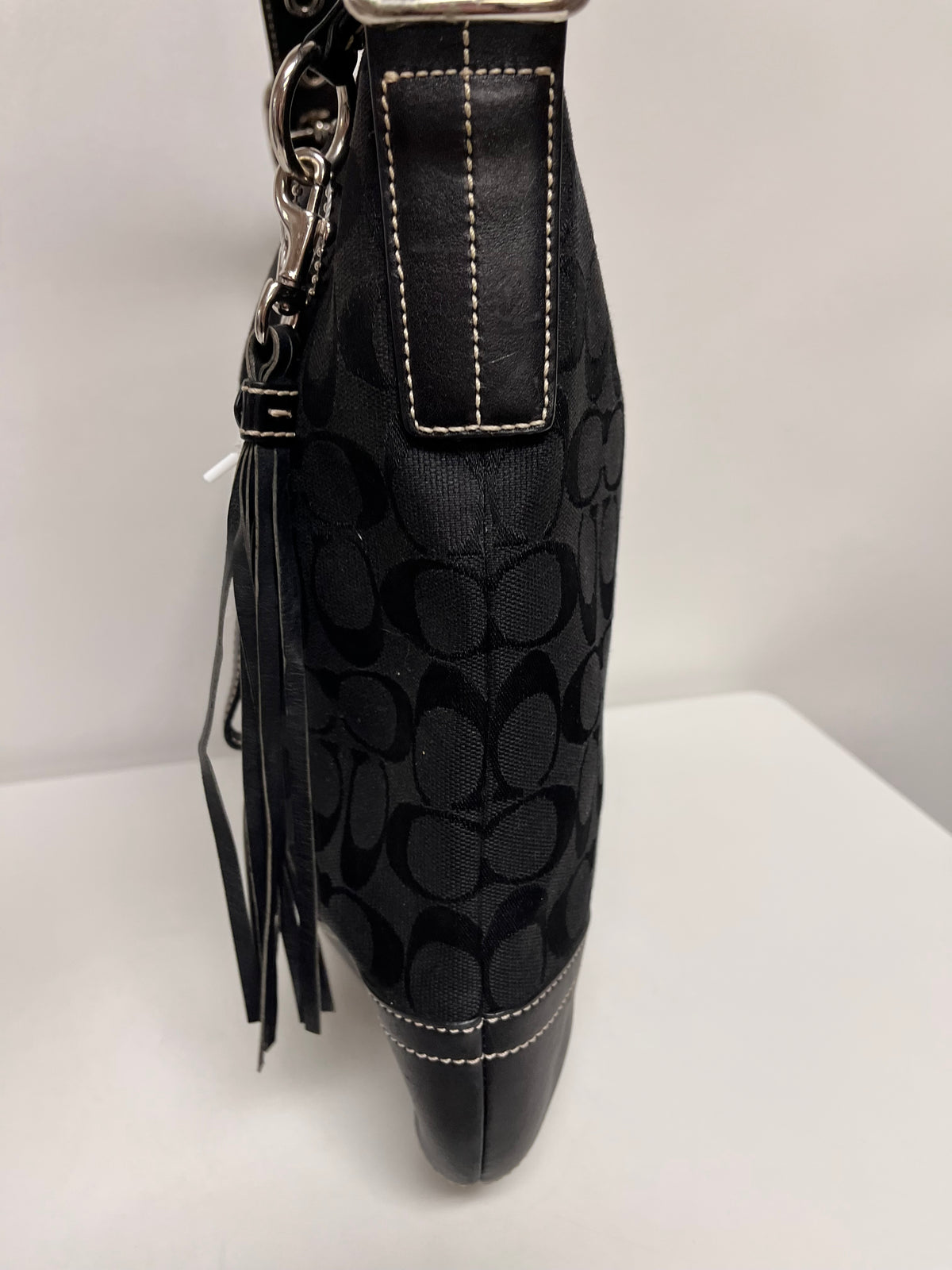 Coach Handbag Black Soho Signature Vintage 2004 Y2K