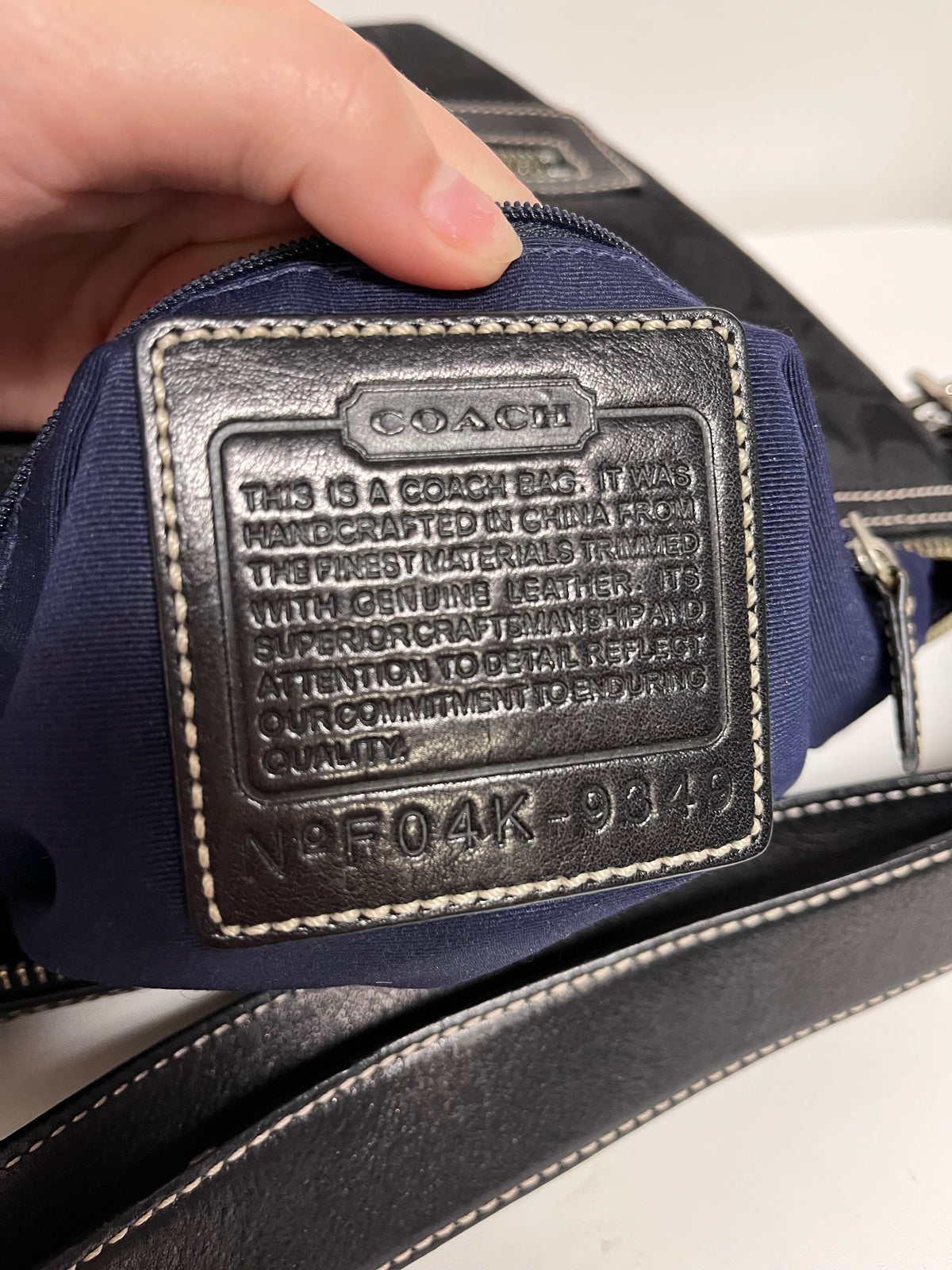 Coach Handbag Black Soho Signature Vintage 2004 Y2K