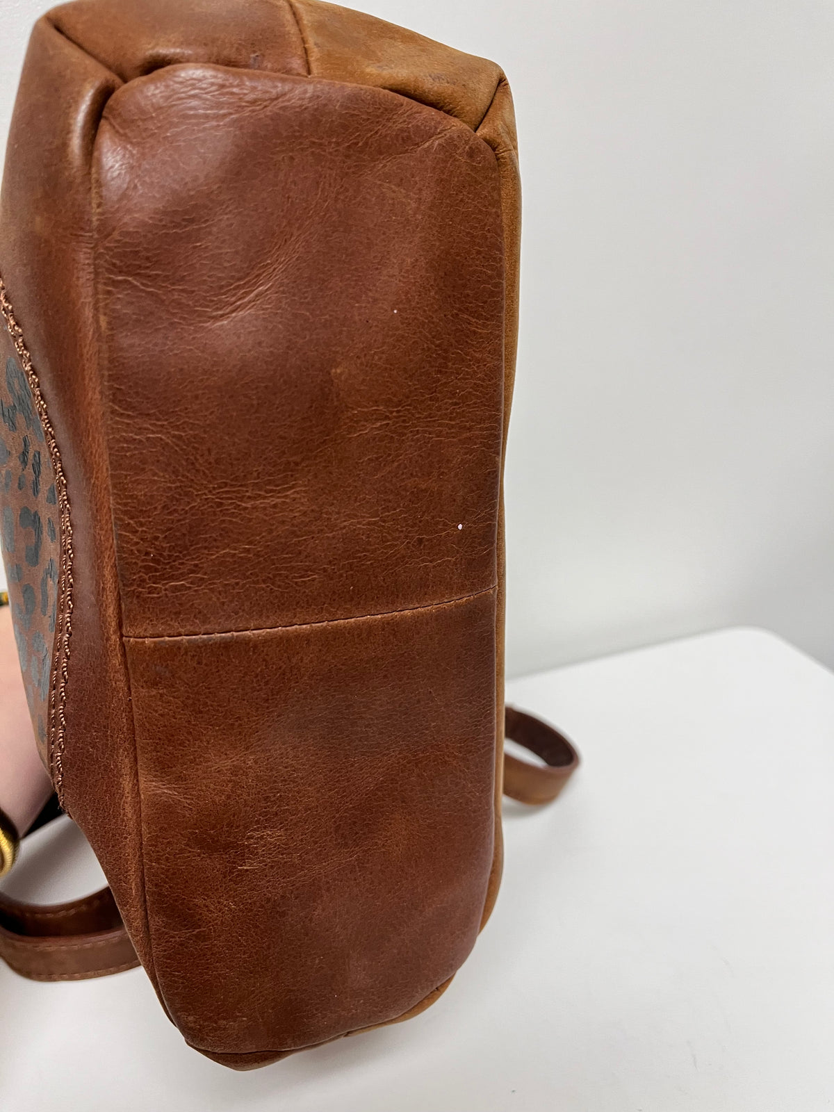 Diba True Handbag Brown Leopard Leather